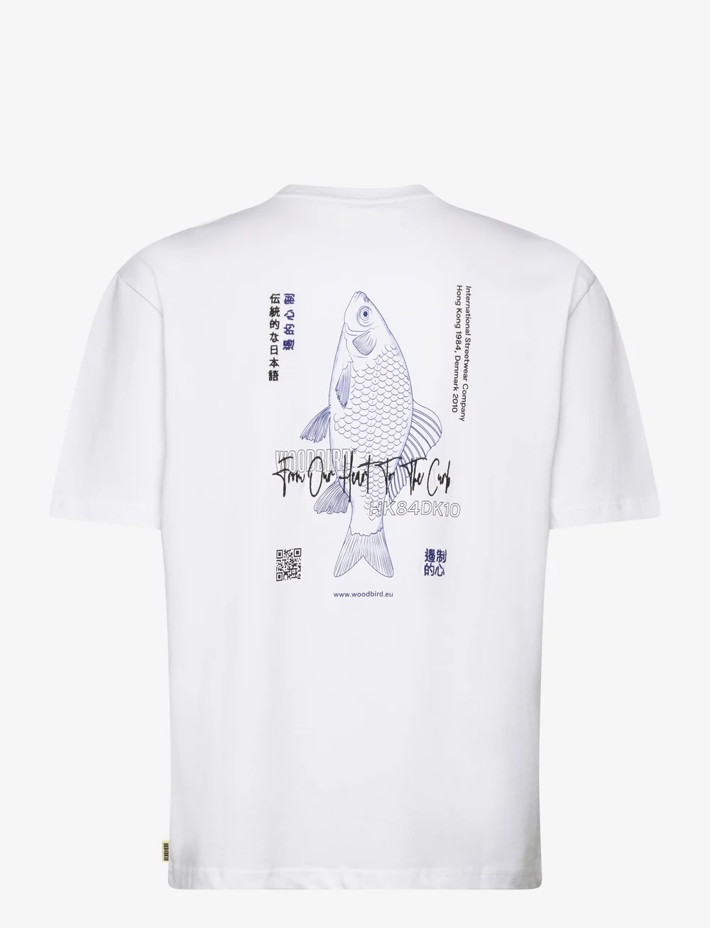 Woodbird - WBBaine Fish Tee - kortermede t-skjorter - white - 2