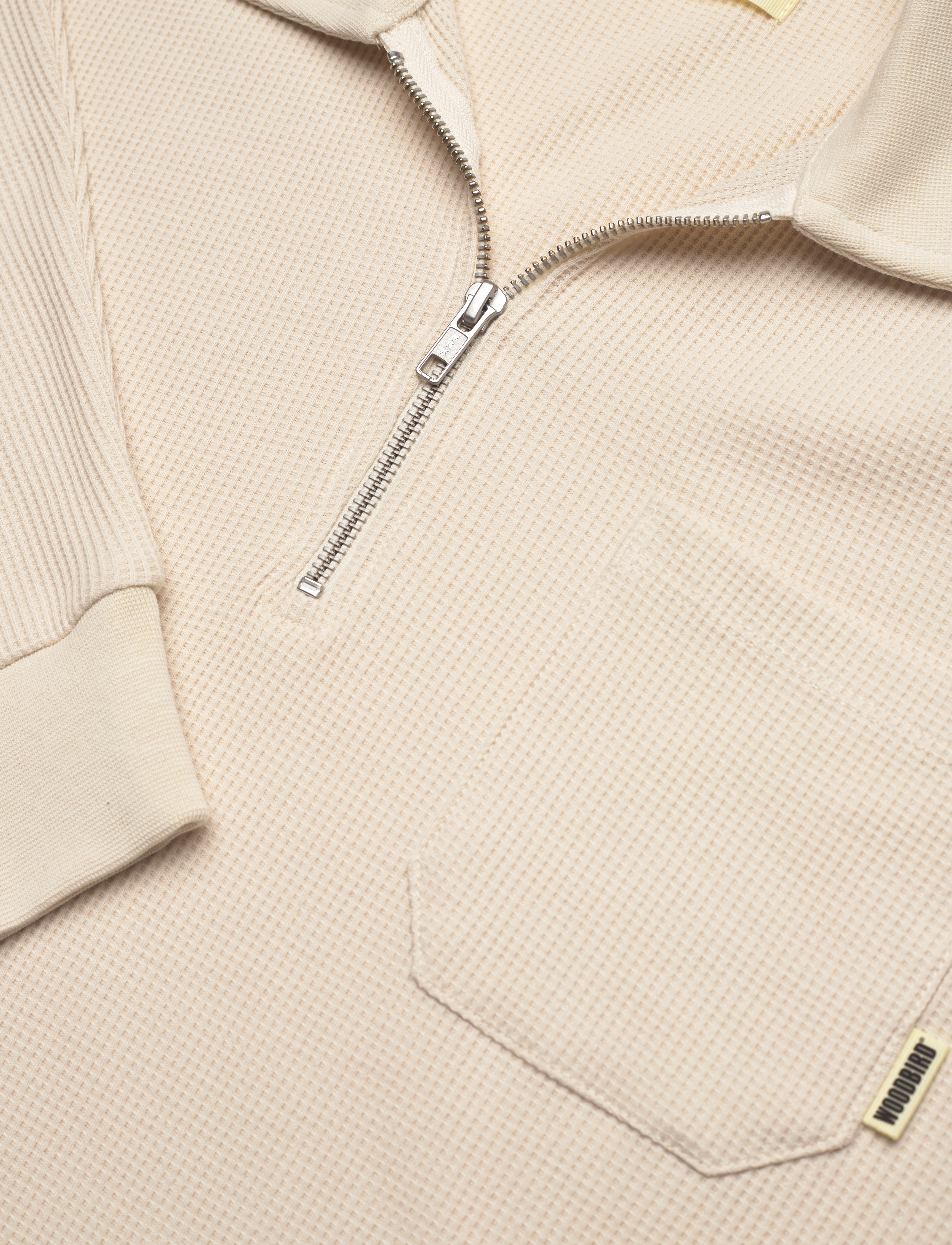 Woodbird - Alter Waffel Polo - light sand - 2