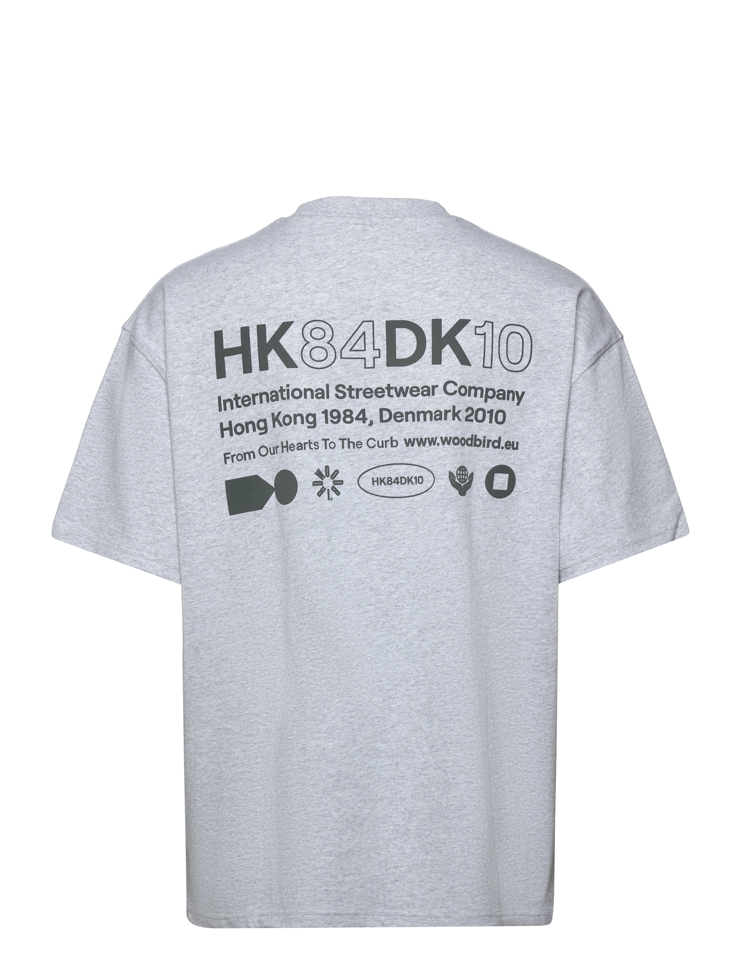 Woodbird - WBBose HKDK Tee - snow melange - 1