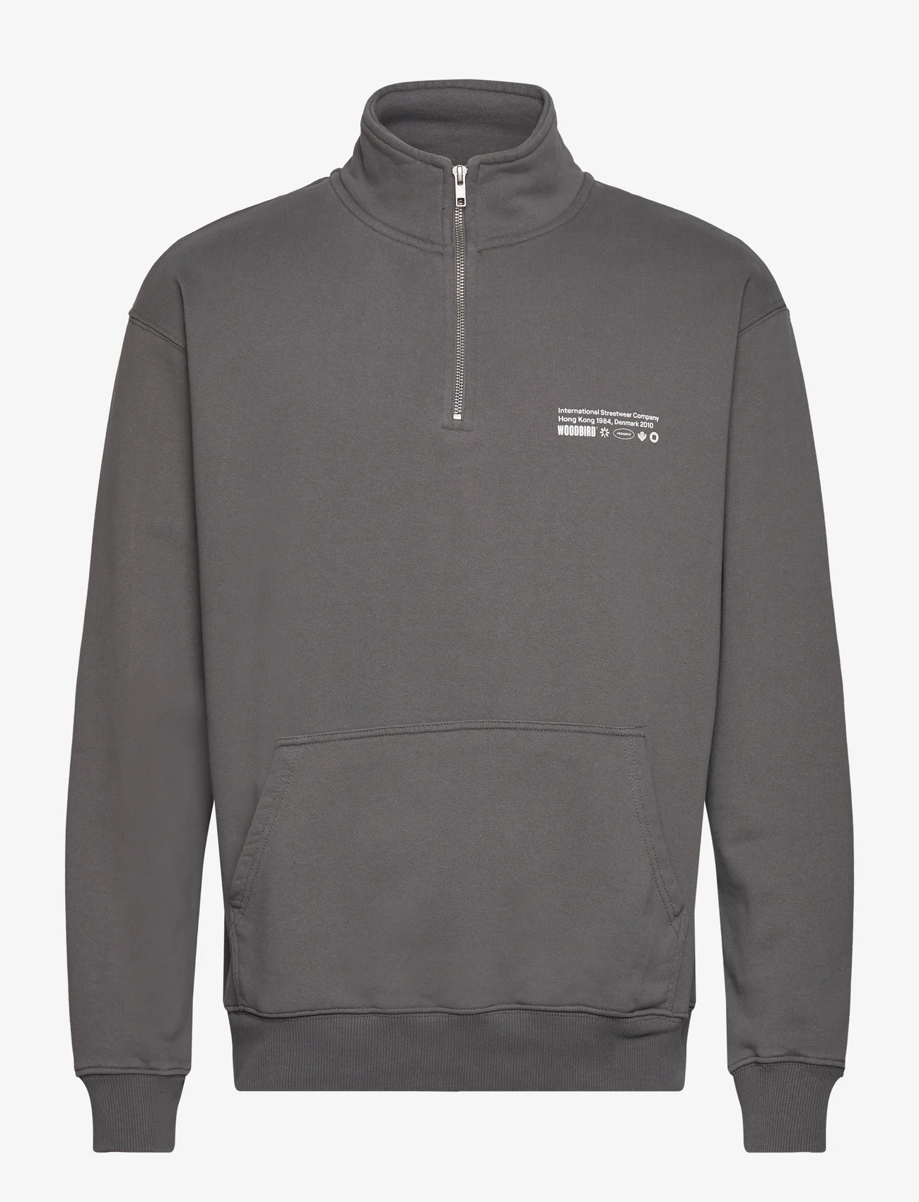Woodbird - WBLass Tech Half-Zip - sweatshirts - antra grey - 0