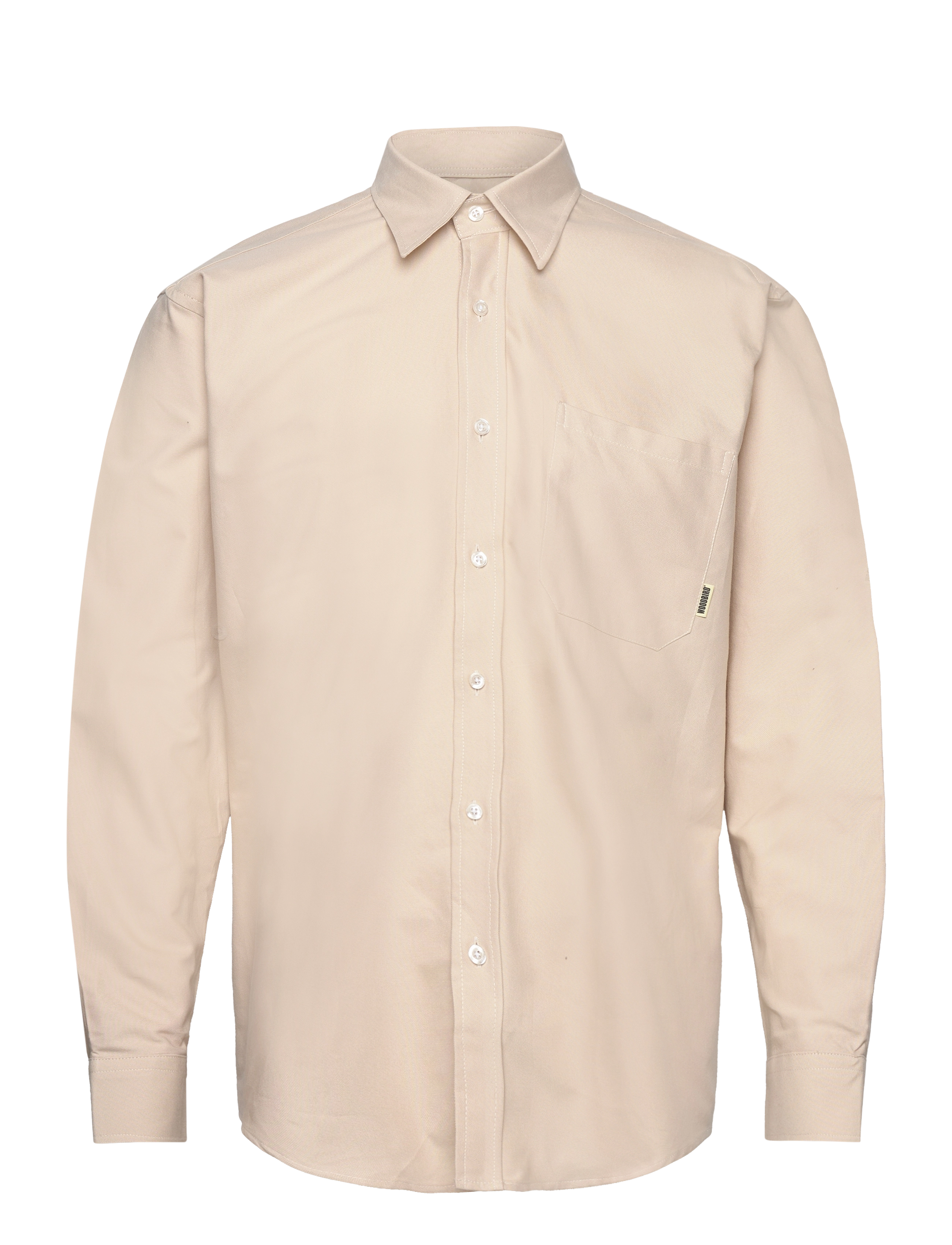 Woodbird Yuzo Classic Shirt - Basic skjorter - LIGHT SAND / cream