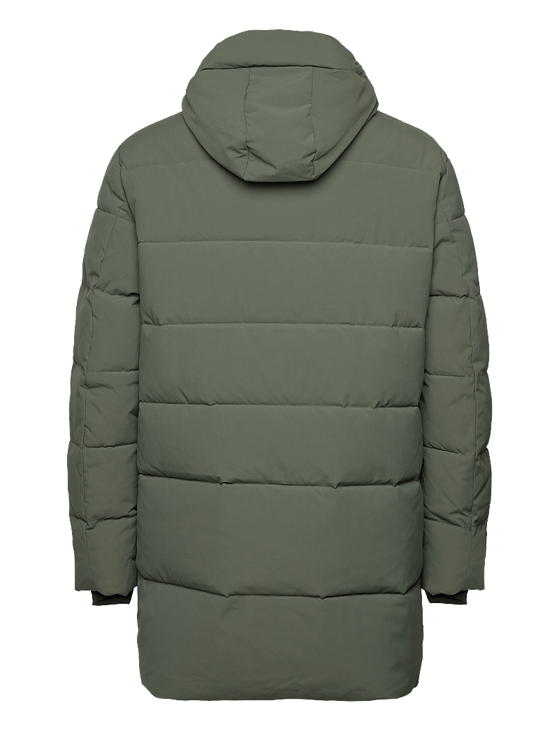 Woodbird - WBJoseph Tech Long Jacket - down jackets - army - 1