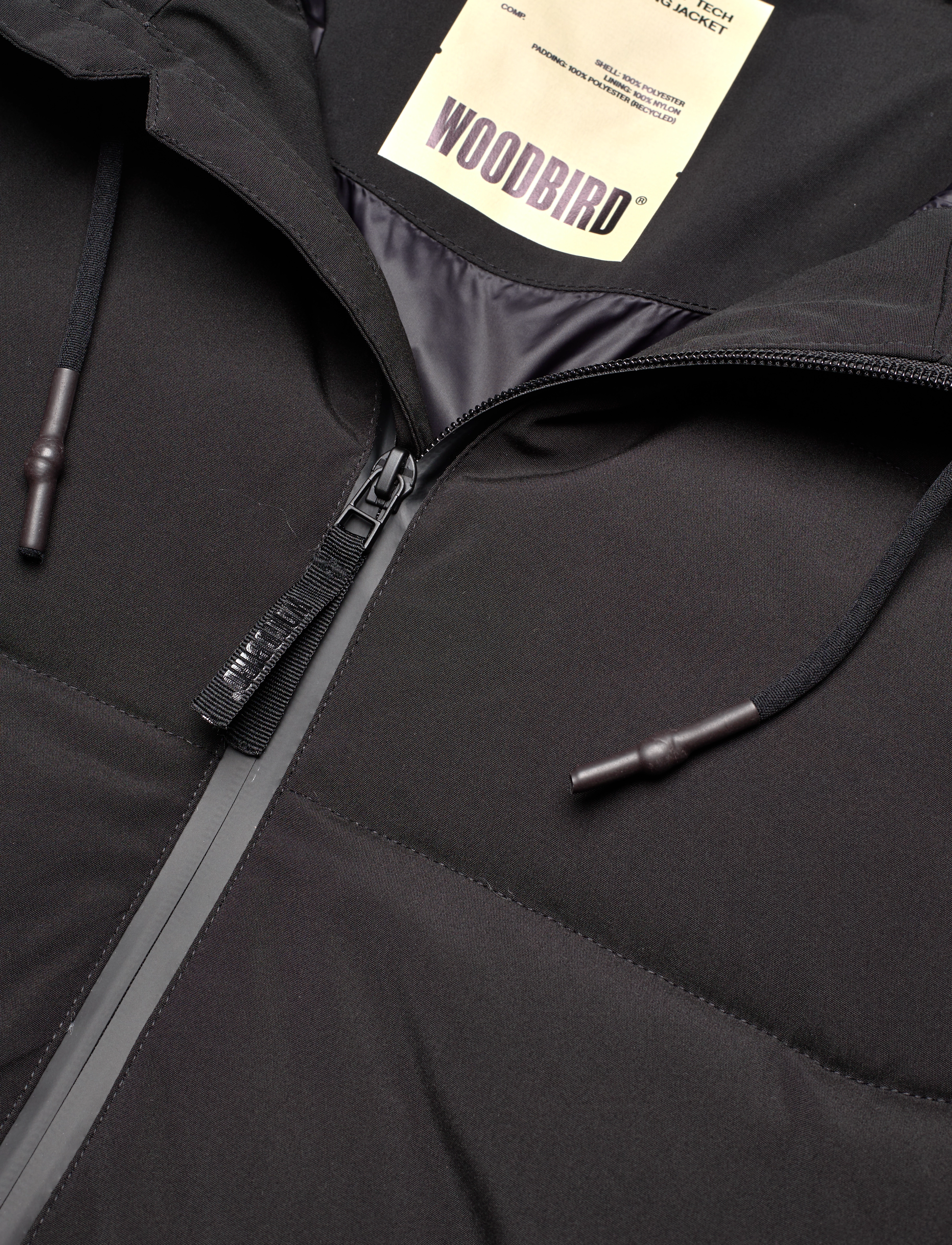 Woodbird - WBJoseph Tech Long Jacket - ziemas jakas - black - 2