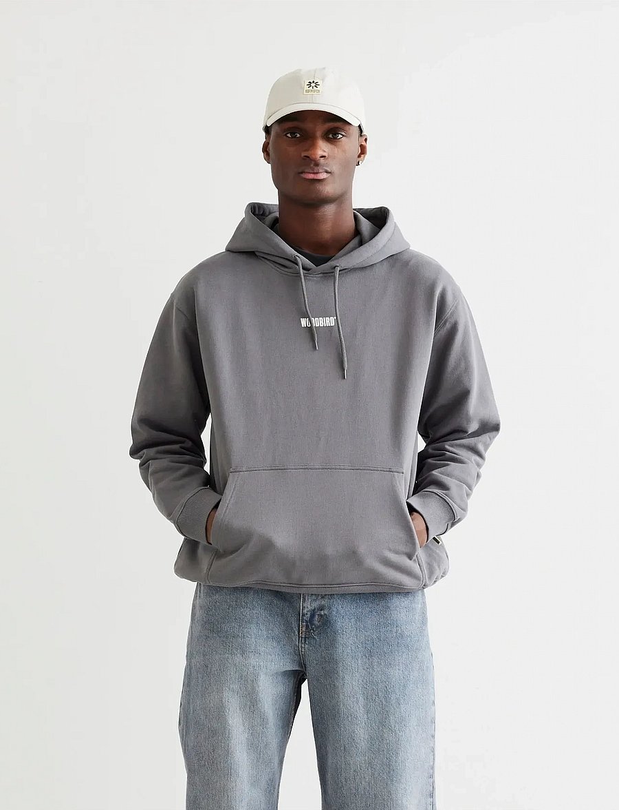 Woodbird - WBPacs Base Hoodie - hættetrøjer - antra grey - 0
