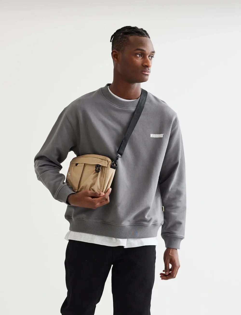 Woodbird - WBCane Base Crew - shoppa efter tillfälle - antra grey - 0