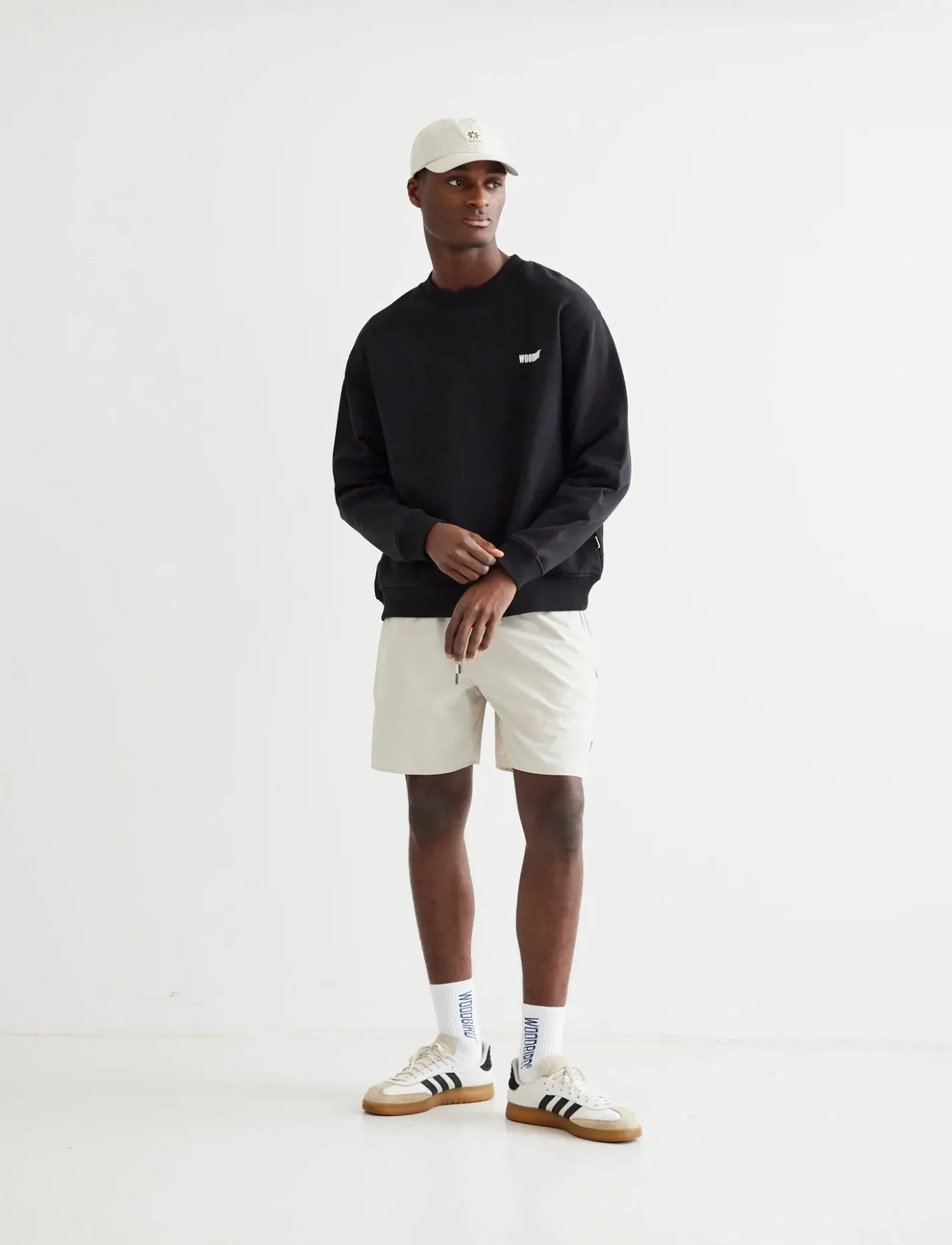 Woodbird - WBCane Base Crew - sweatshirts - black - 3