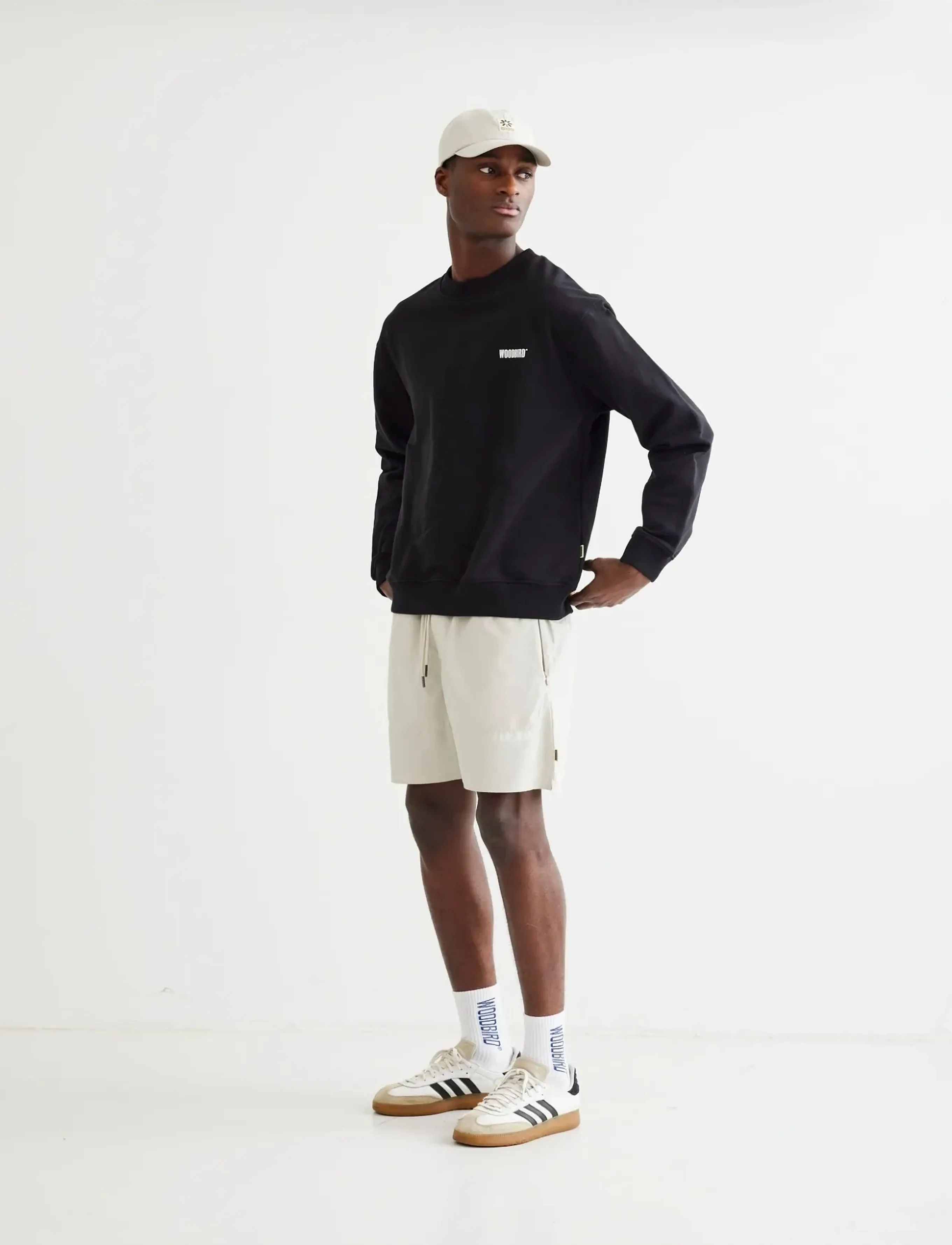 Woodbird - WBCane Base Crew - sweatshirts - black - 5
