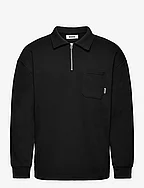 Dom Half-Zip Sweat - BLACK