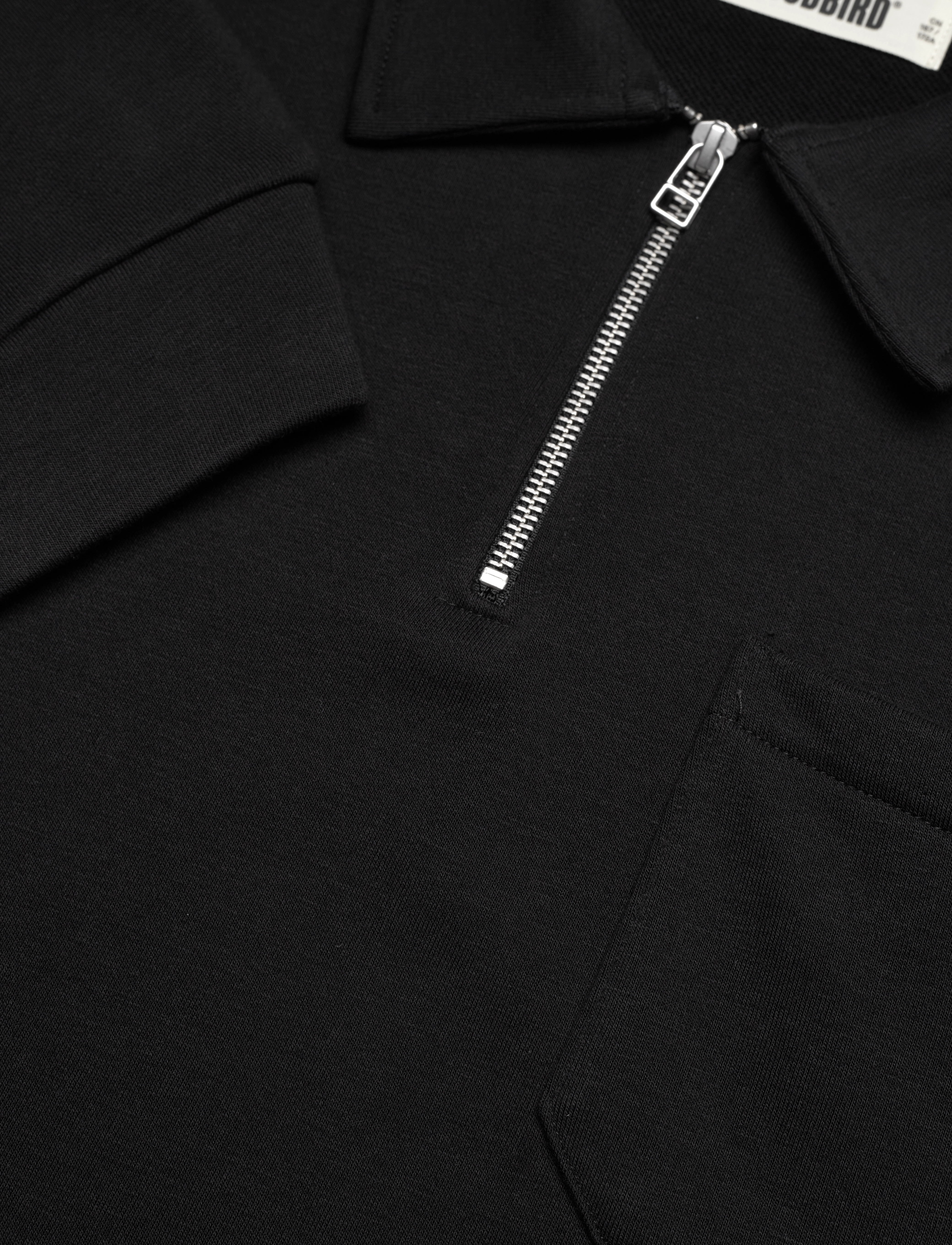 Woodbird - WBDom Half-Zip Sweat - black - 2