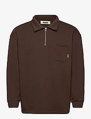 Woodbird - Dom Half-Zip Sweat - polo marškinėliai ilgomis rankovėmis - brown - 0