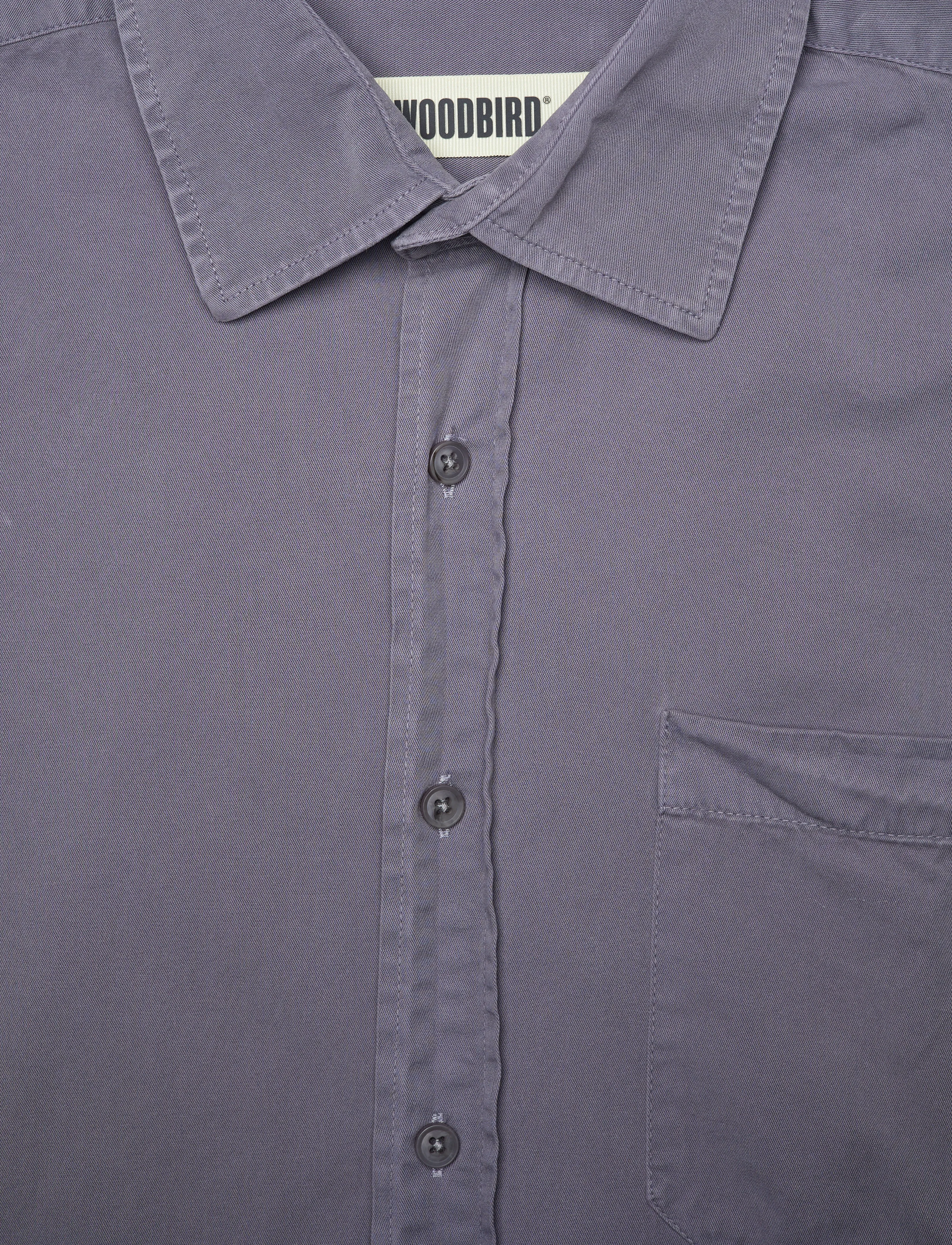 Woodbird - WBYuzo Antic Shirt - dark grey - 2