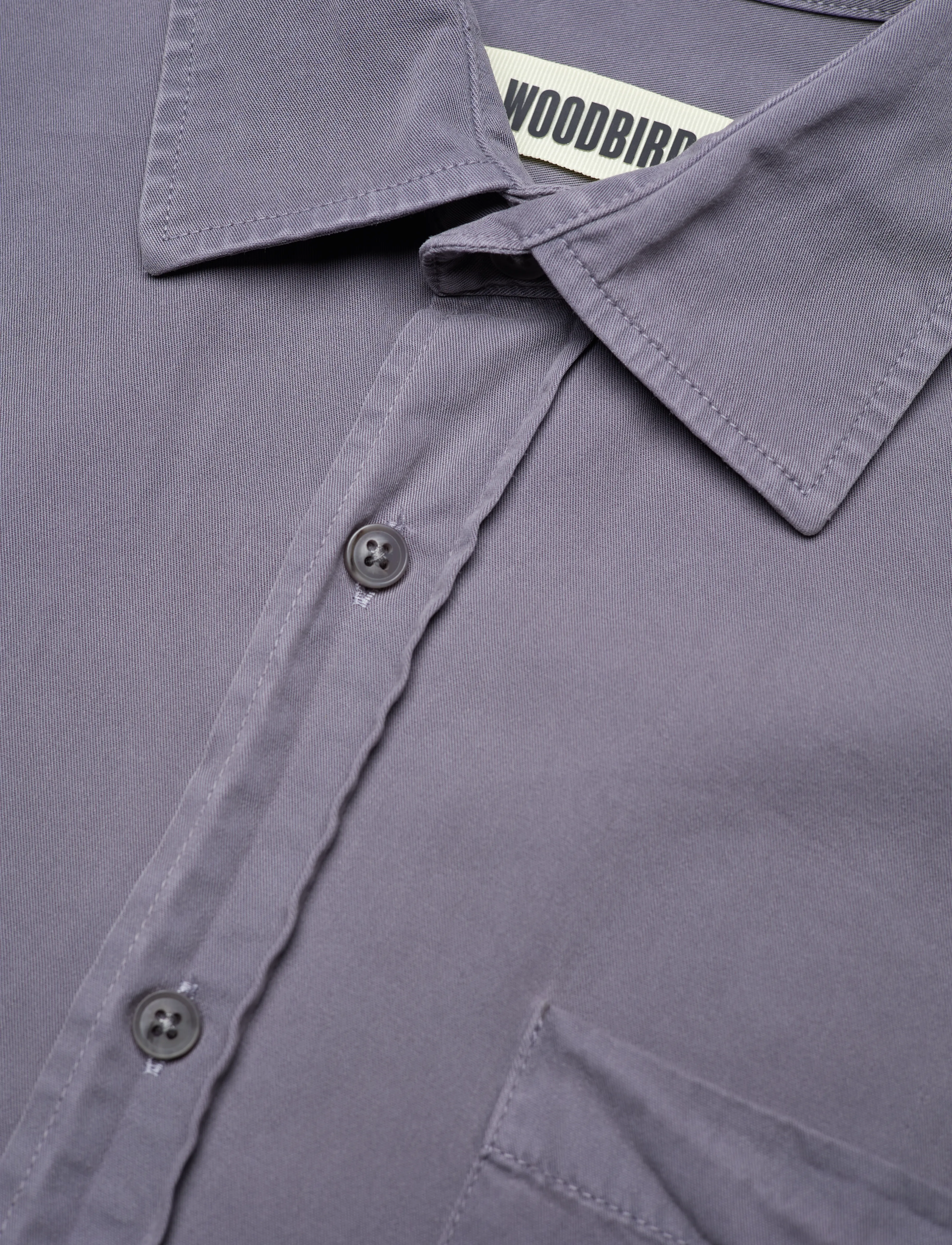Woodbird - WBYuzo Antic Shirt - dark grey - 3