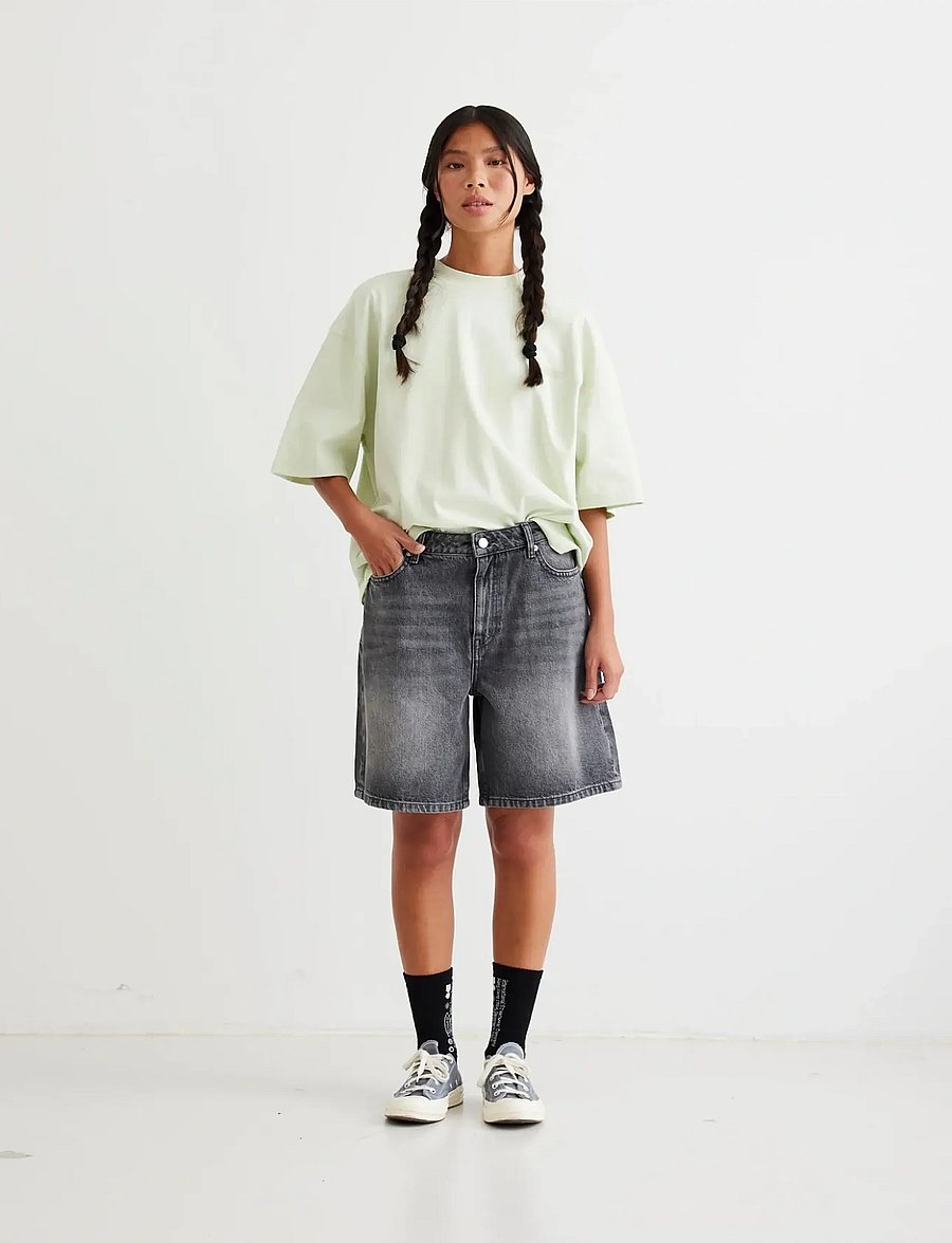 Woodbird - WBMaggie Eclipse Shorts - jeansshorts - grey-black - 0