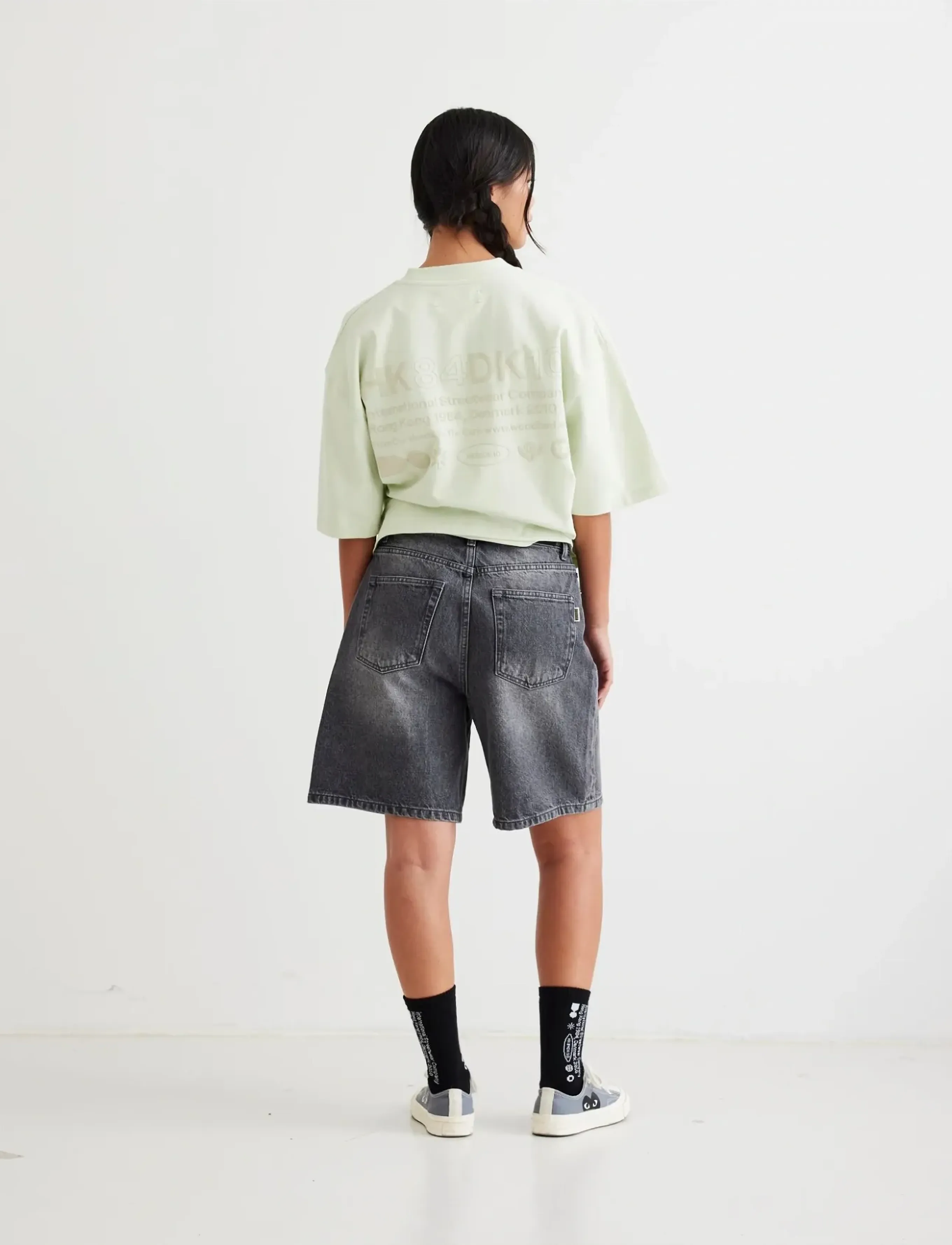 Woodbird - WBMaggie Eclipse Shorts - lühikesed teksapüksid - grey-black - 4