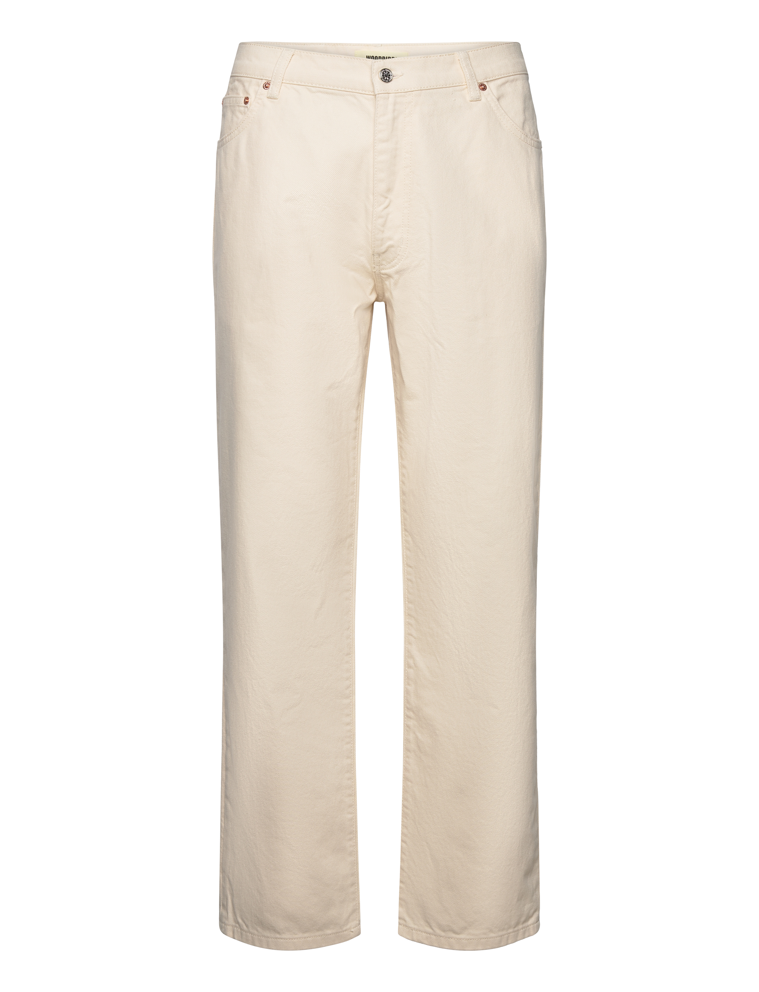 Woodbird WBLeroy Twill Pants - Uus - OFF WHITE / cream