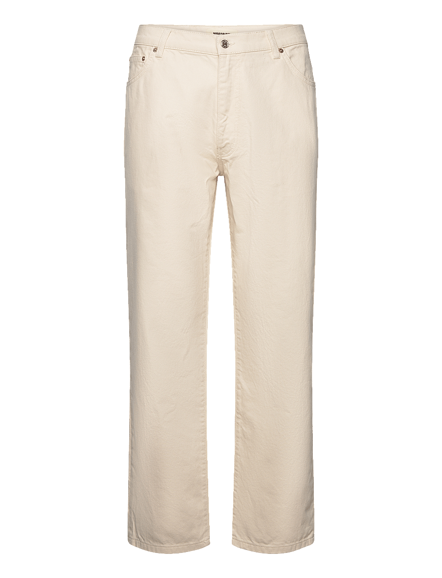 Woodbird - WBLeroy Twill Pants - alt laienevad teksad - off white - 0