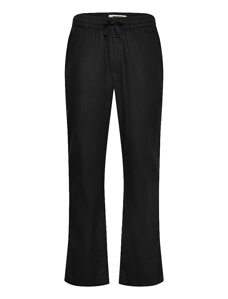 Woodbird - WBEik Linen Pant - linased püksid - black - 1