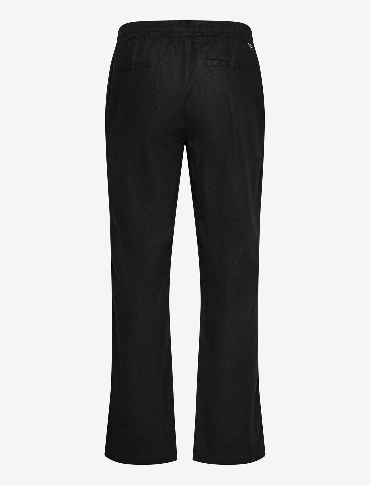 Woodbird - WBEik Linen Pant - linased püksid - black - 2
