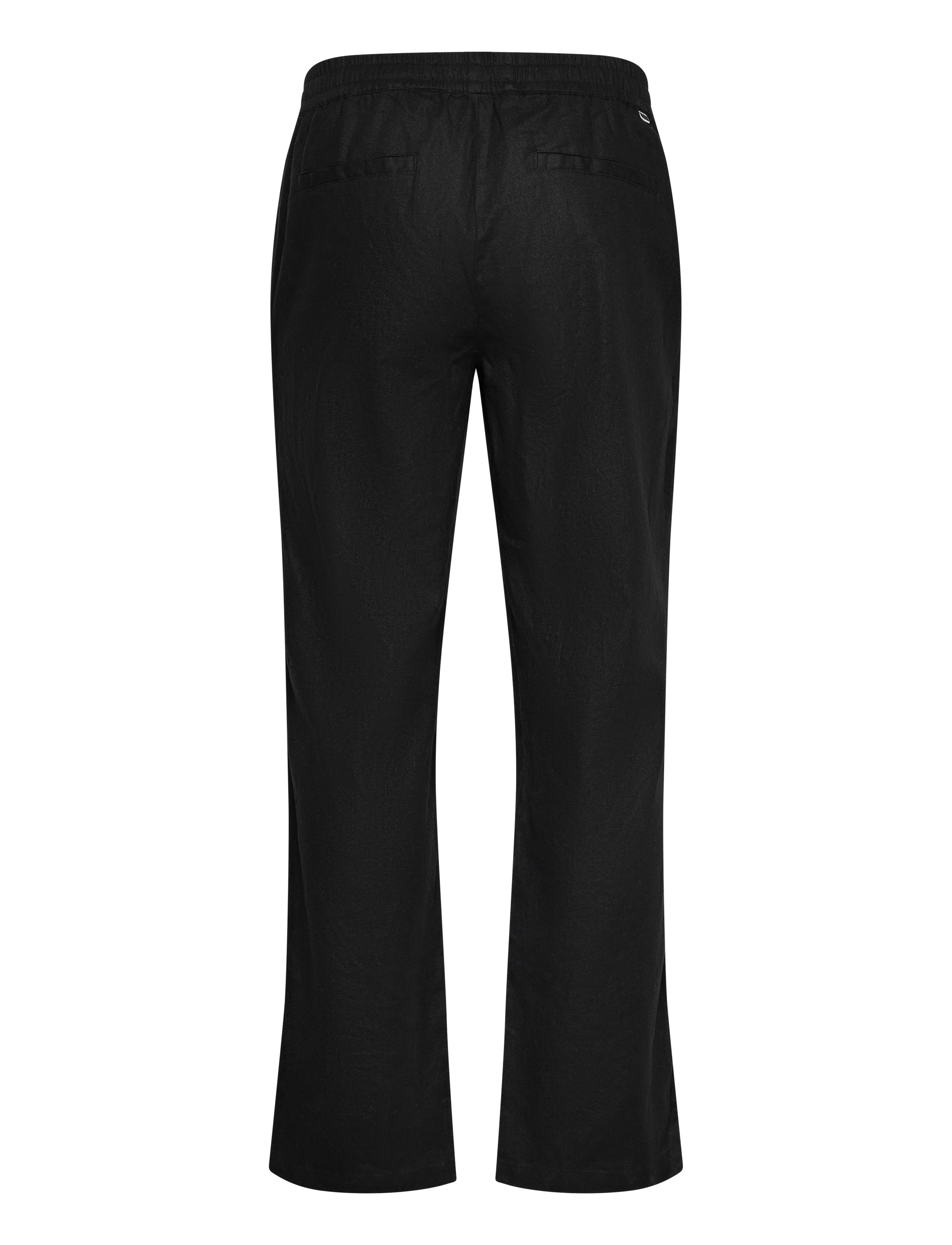 Woodbird - WBEik Linen Pant - leinenhosen - black - 2