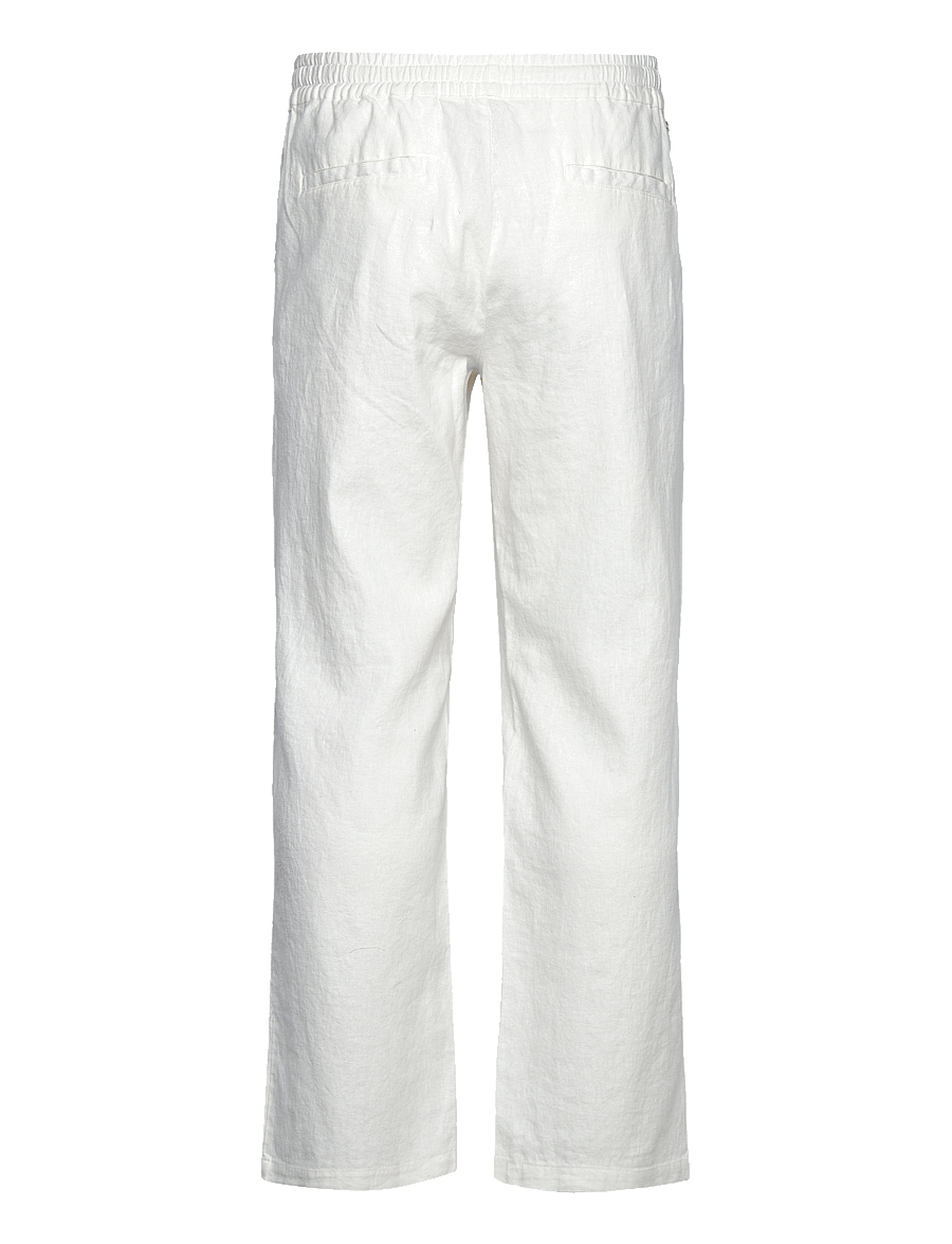 Woodbird - WBEik Linen Pant - hørbukser - off white - 2