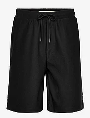 Woodbird - WBBen Plisse Shorts - casual shorts - black - 1