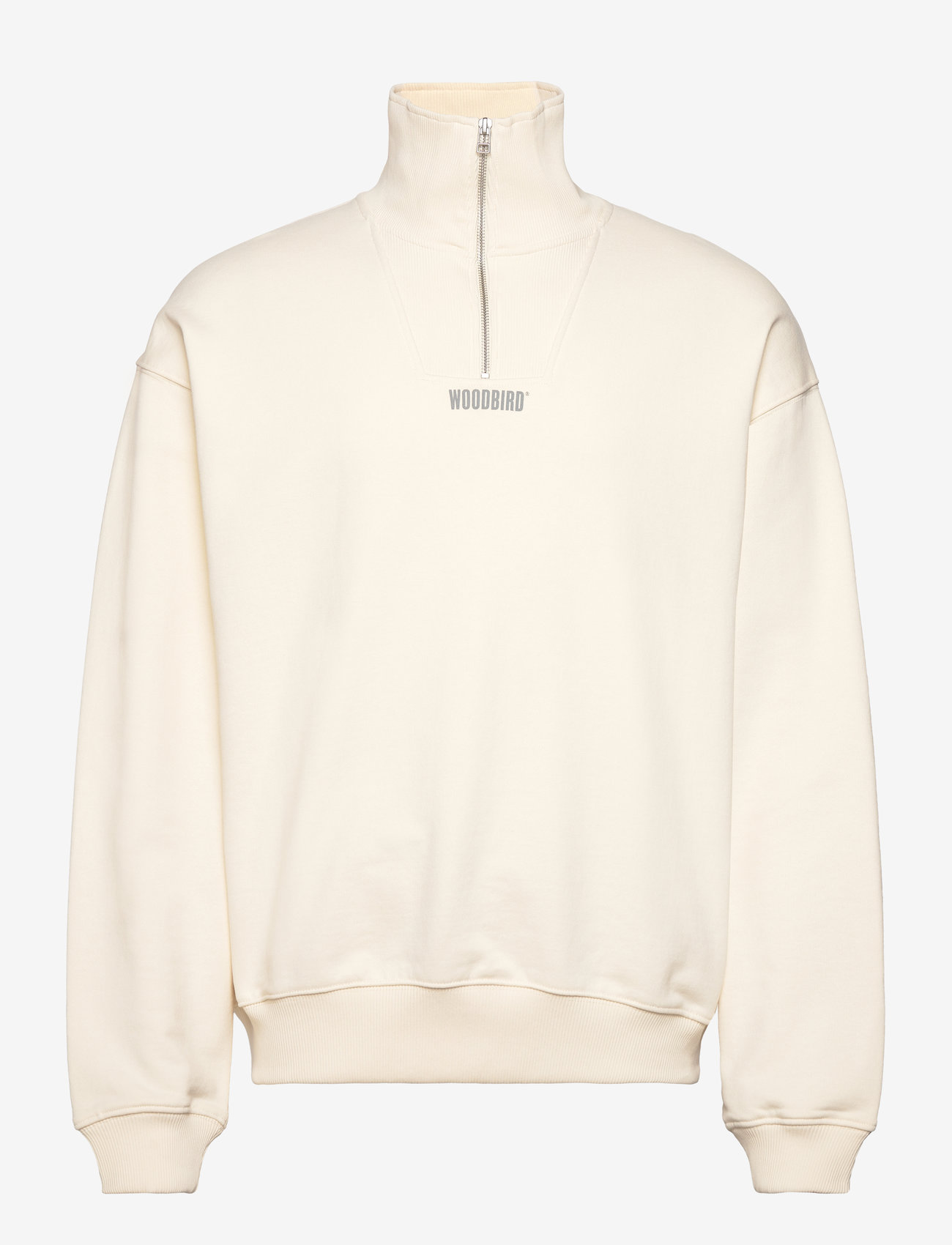 Woodbird - WBLee Base Half Zip - sweatshirts - off white - 1