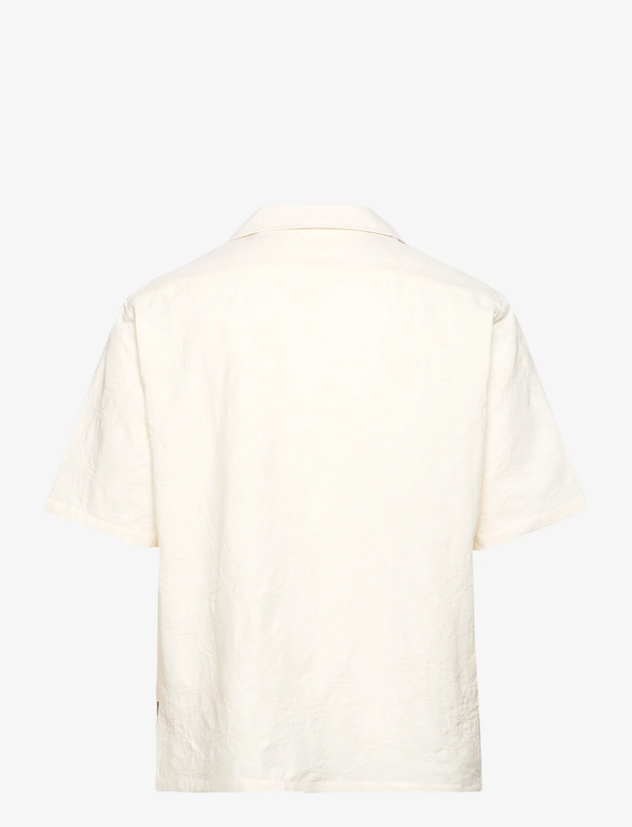 Woodbird - WBSunny Mesh Shirt - short-sleeved shirts - off white - 1