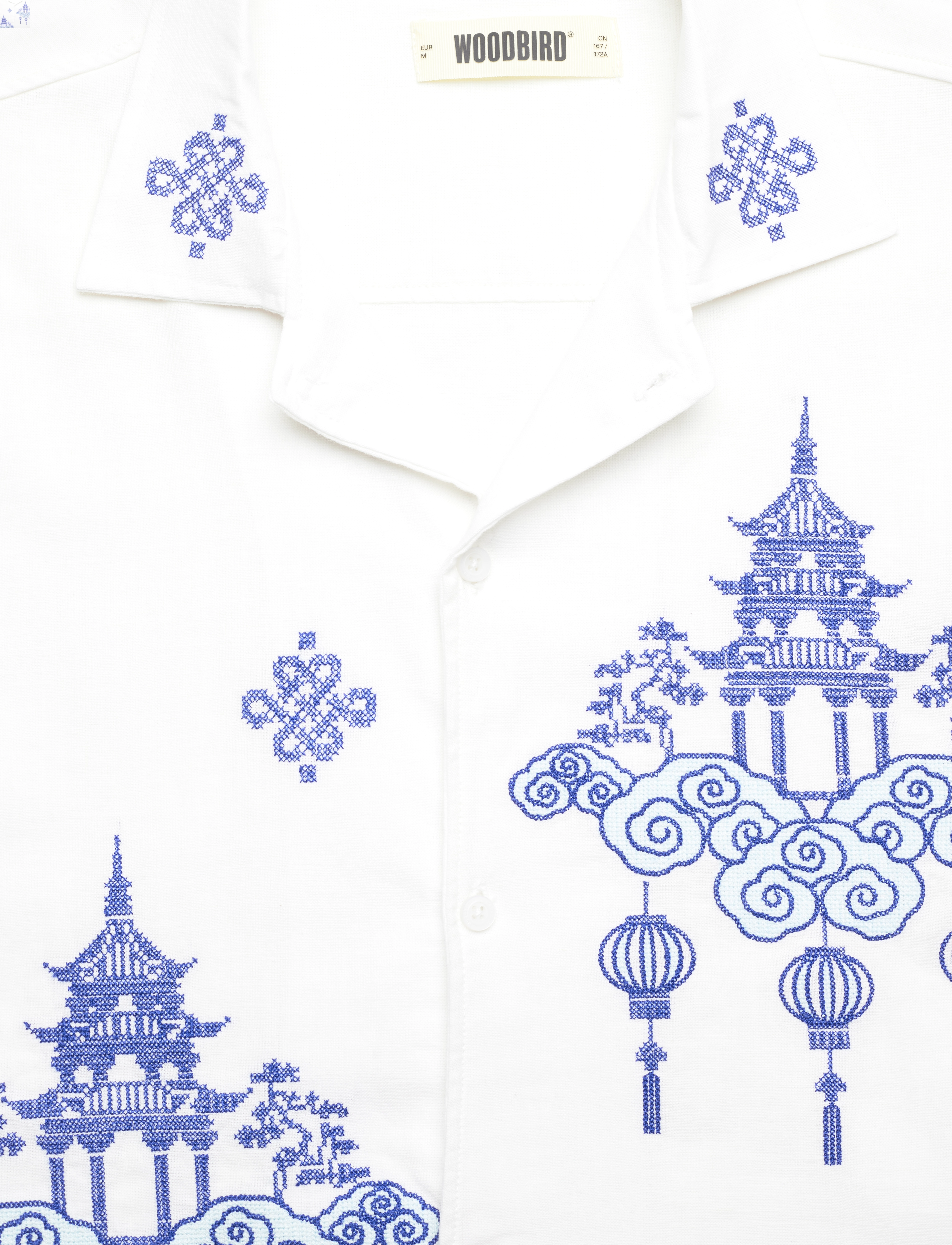 Woodbird - WBBanks Tempel Shirt - off white - 2