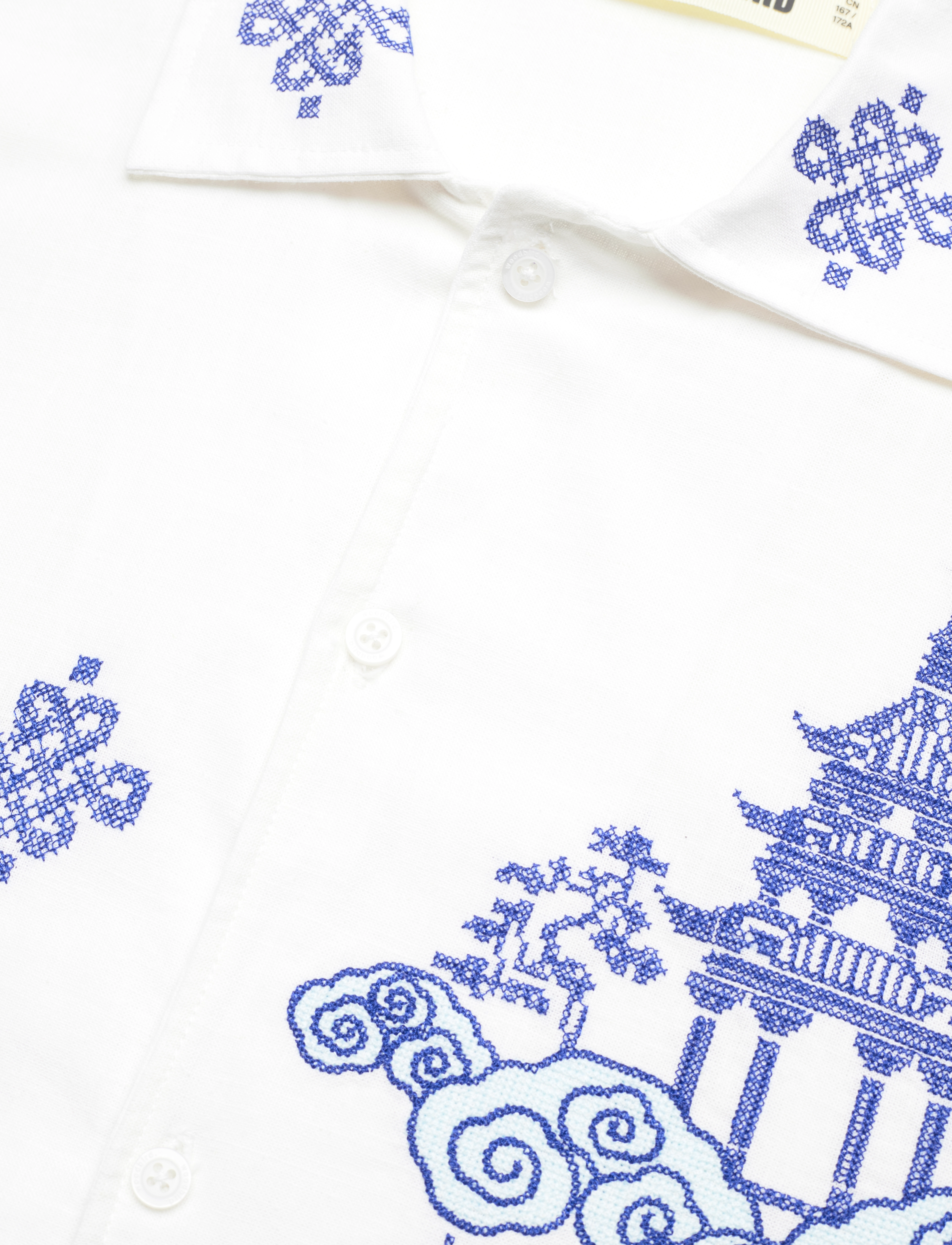 Woodbird - WBBanks Tempel Shirt - off white - 3