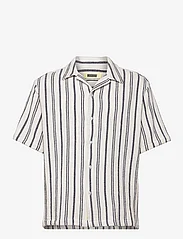 Woodbird - WBSunny Knipe Shirt - kortärmade skjortor - off white - 0