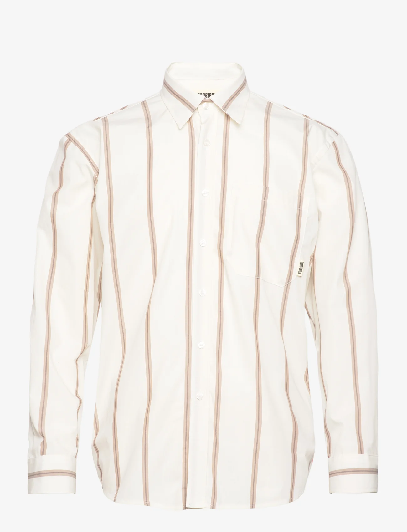 Woodbird - WBYuzo Stripe Shirt - casual shirts - off white - 0