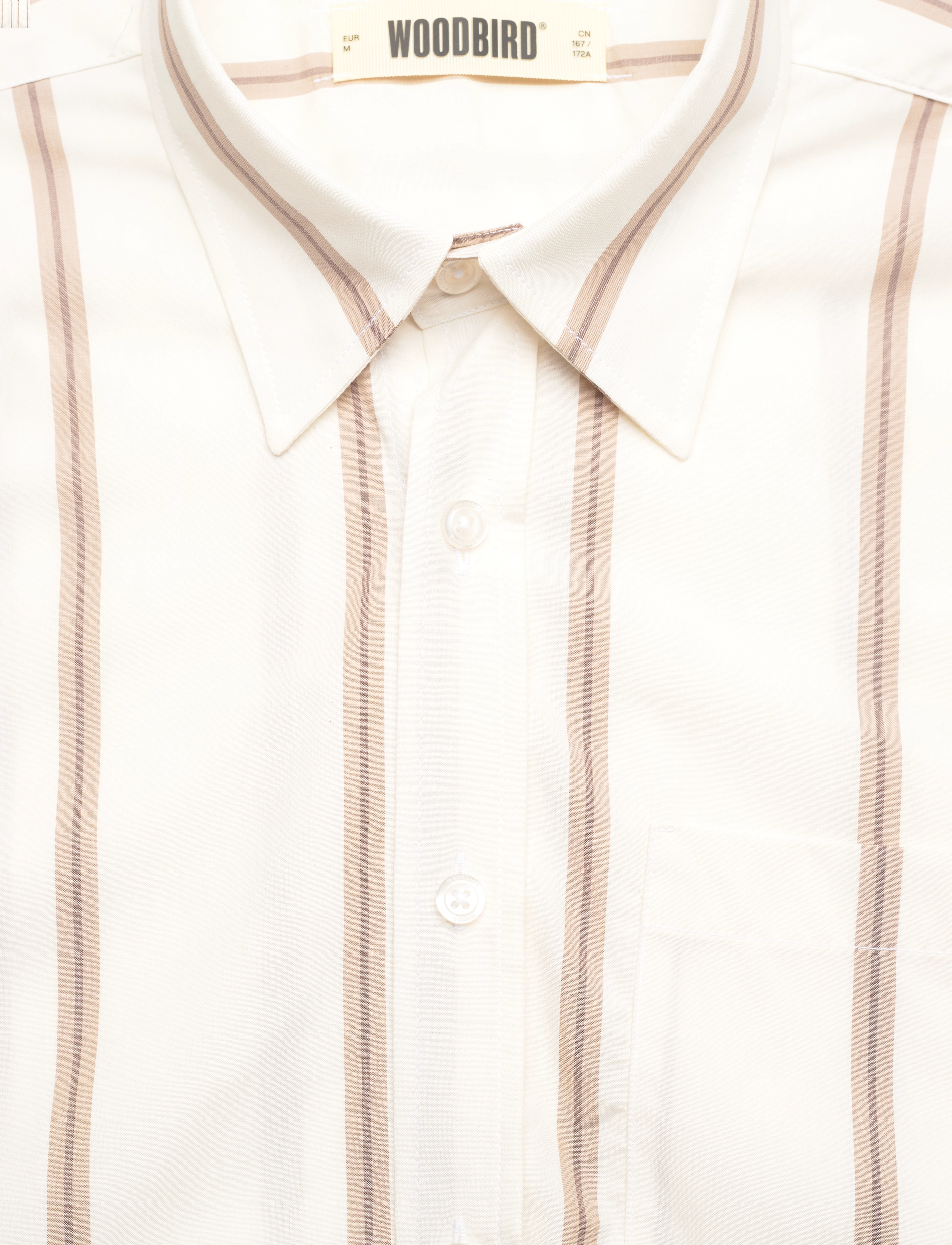 Woodbird - WBYuzo Stripe Shirt - off white - 2