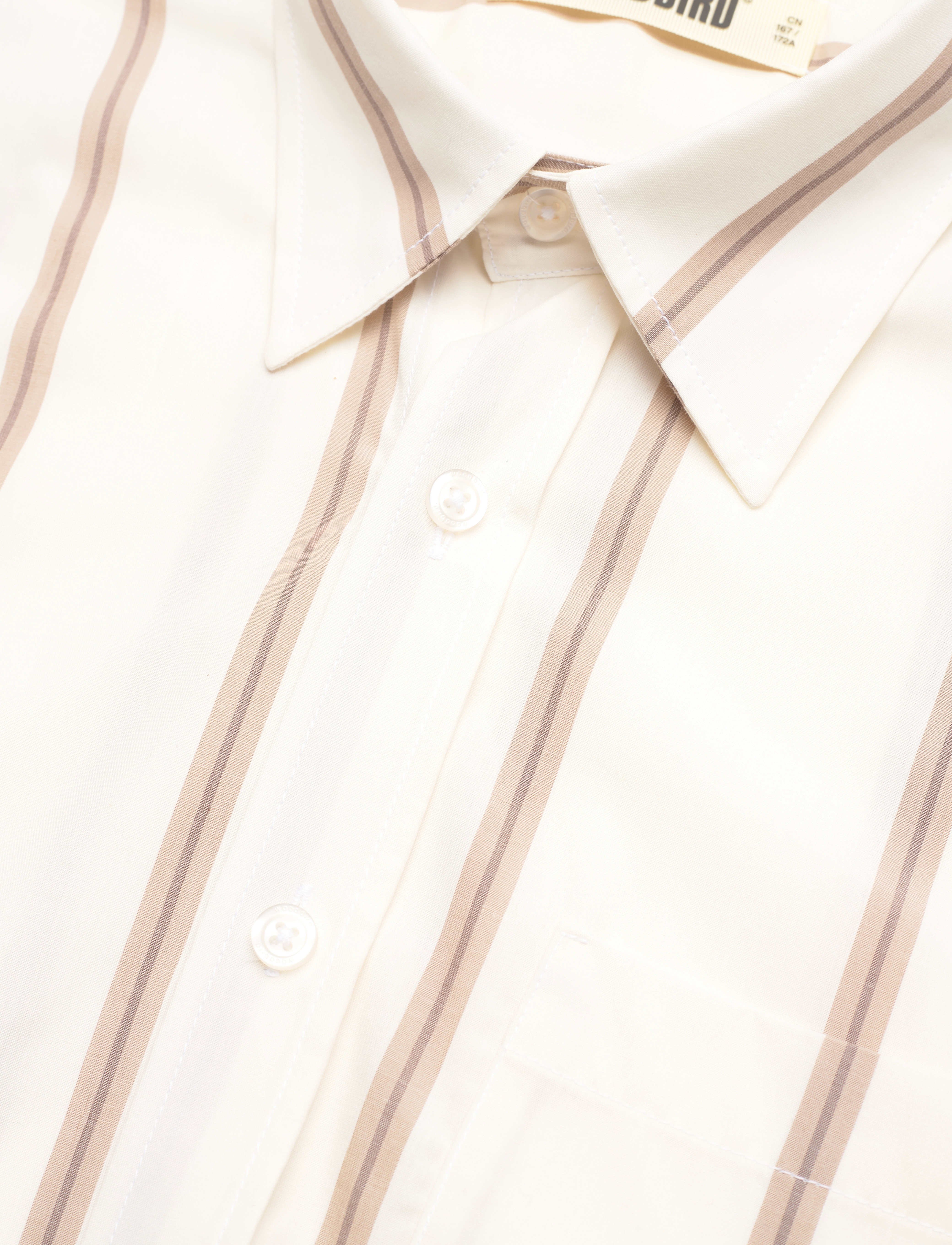 Woodbird - WBYuzo Stripe Shirt - off white - 3