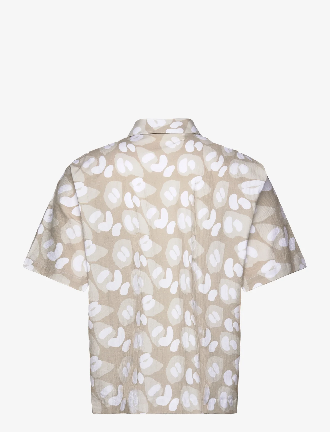 Woodbird - WBBanks Leo Shirt - short-sleeved shirts - light sand - 1