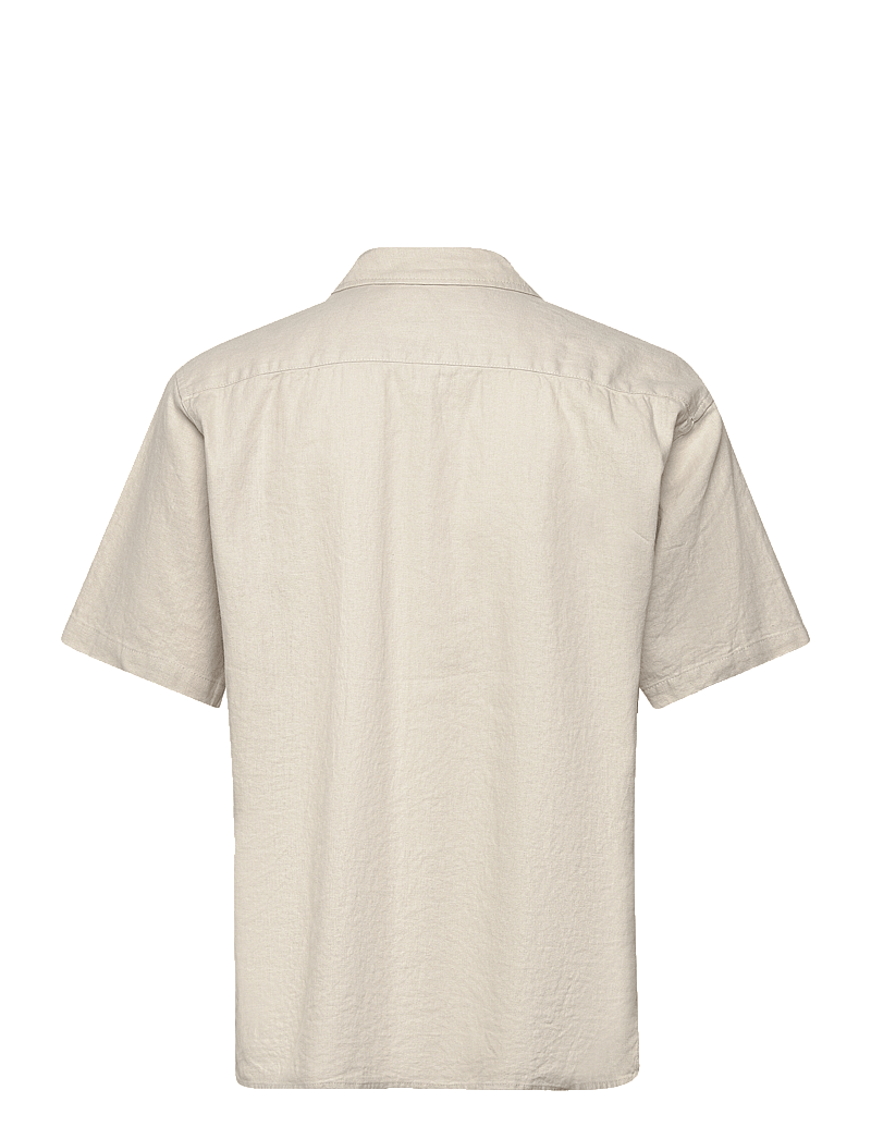 Woodbird - WBBanks Linen Shirt - linased särgid - sand - 2