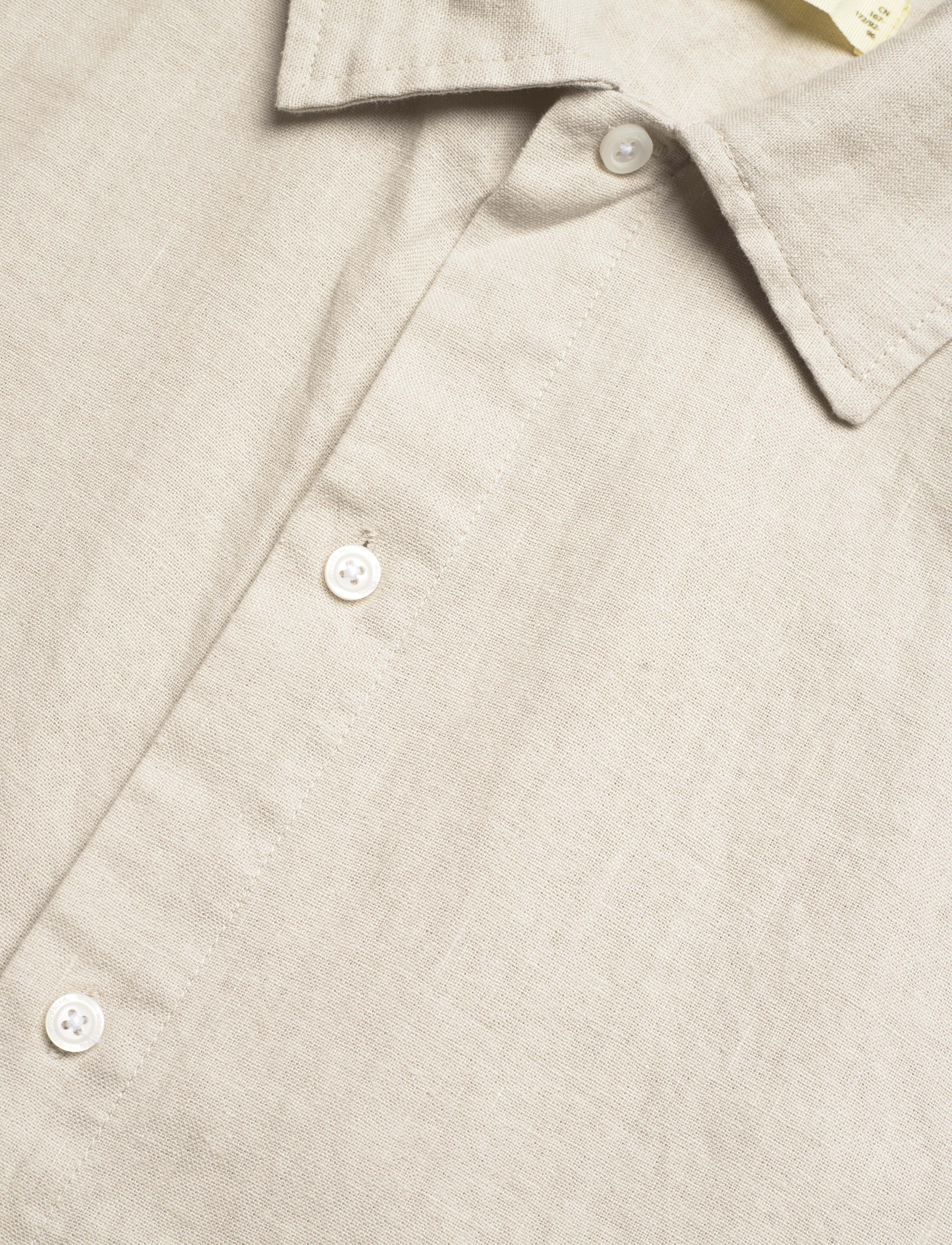Woodbird - WBBanks Linen Shirt - linen shirts - sand - 4