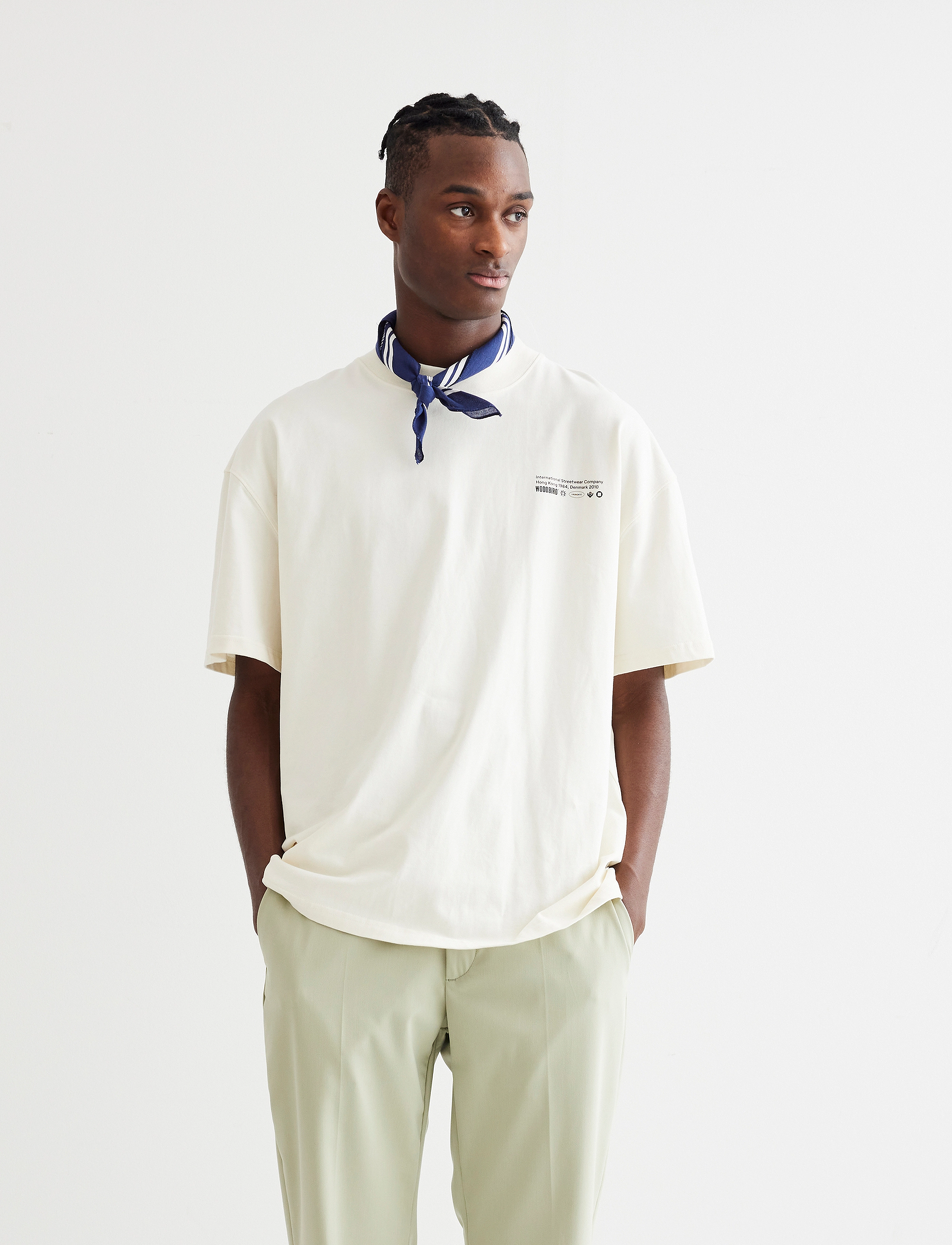 Woodbird - WBBose Tech Tee - off white - 2