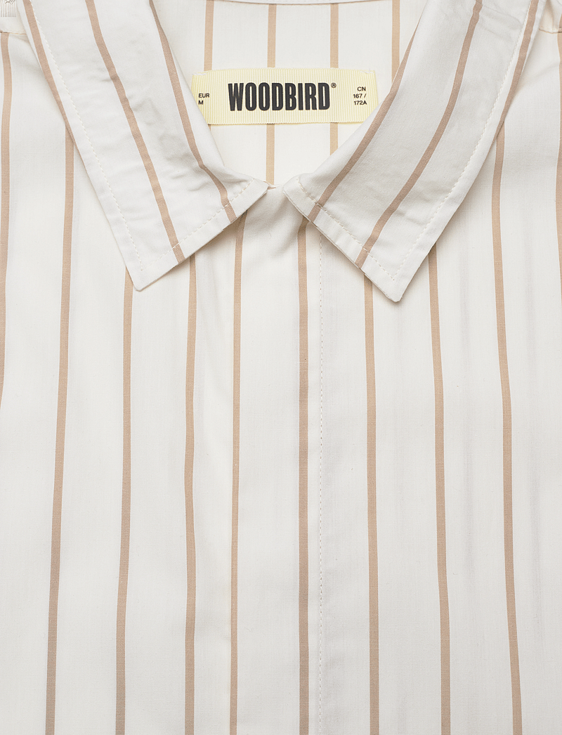 Woodbird - WBWang Poplin Shirt - kortærmede skjorter - off white - 2