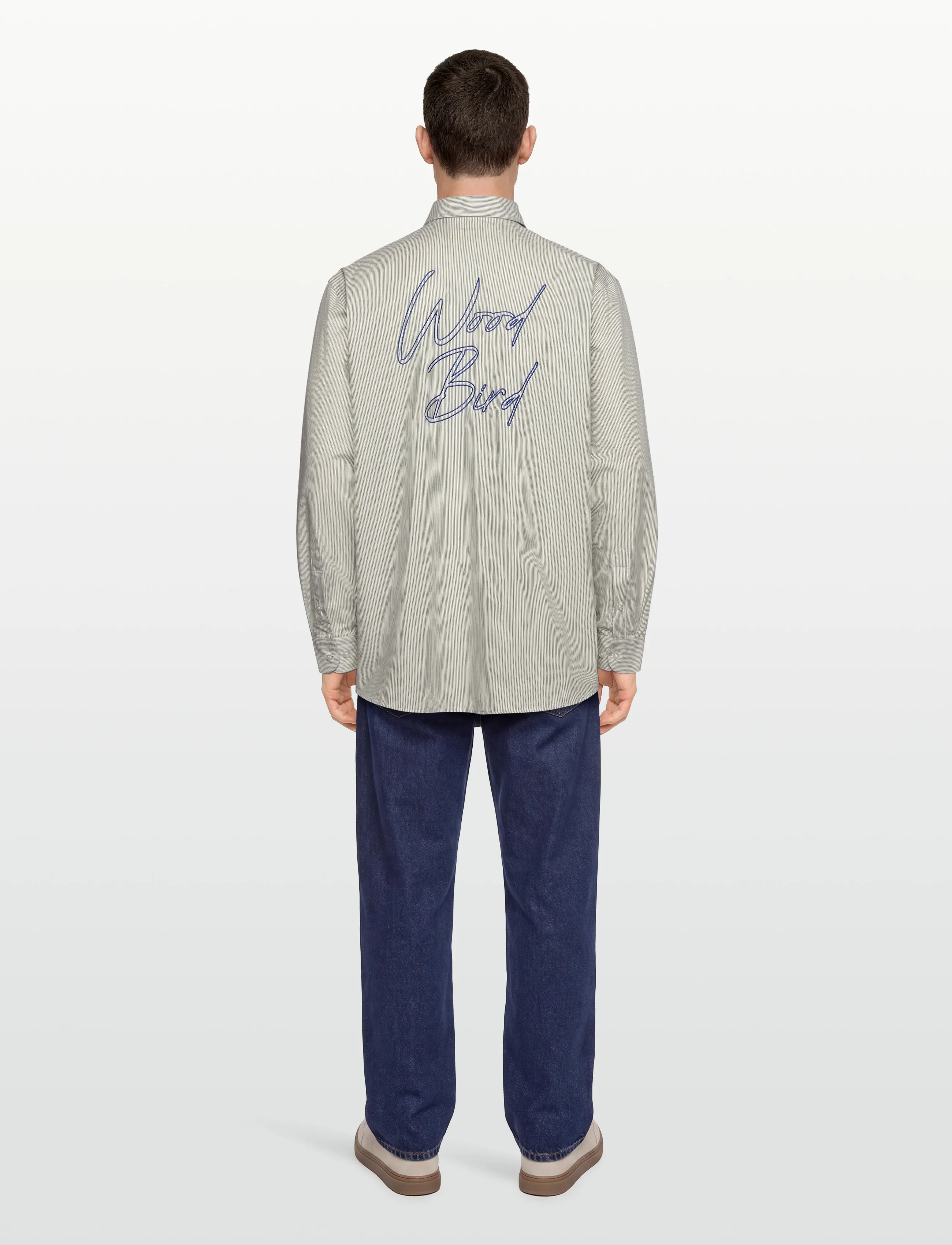 Woodbird - WBYuzo Italics Shirt - geburtstagsgeschenke - off white - 4