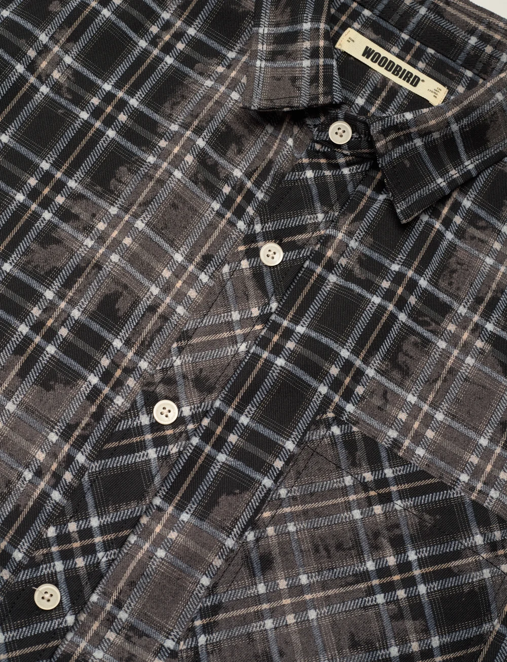 Woodbird - WBJong Check Shirt - rutiga skjortor - brown - 3