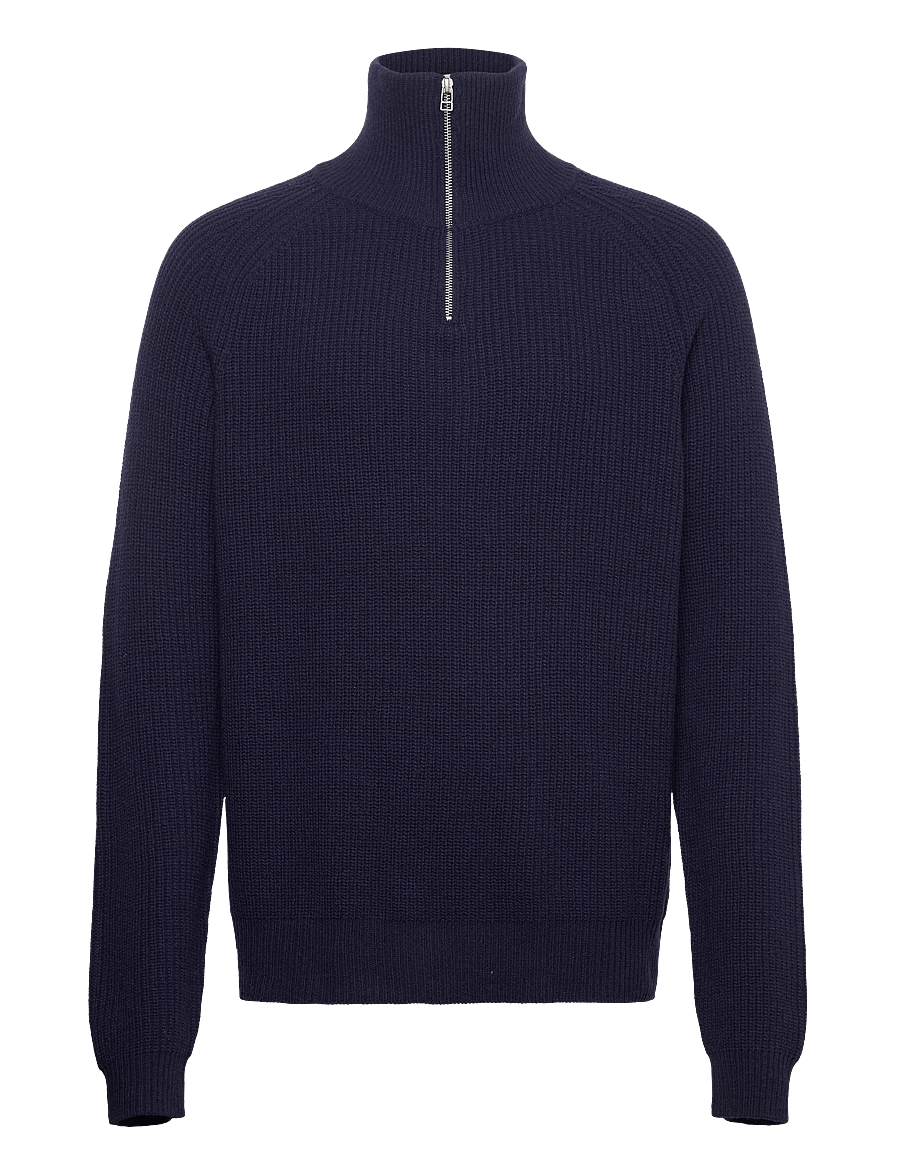 Woodbird - WBLass Wool Half-Zip - pullover mit halbem reißverschluss - navy - 0