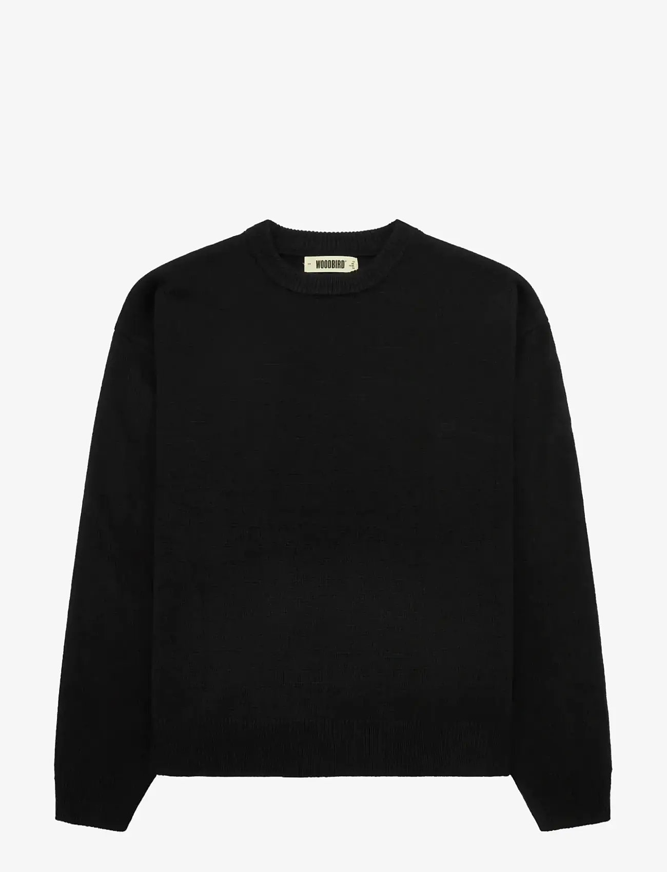 Woodbird - WBKurt base Knit - rund hals - black - 0