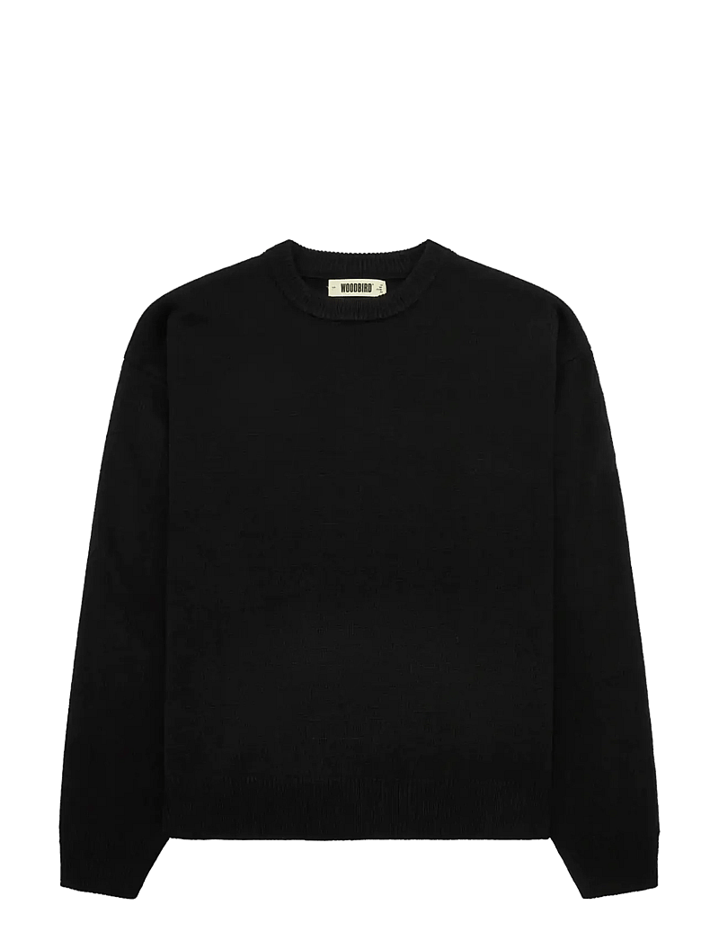 Woodbird - WBKurt base Knit - rund hals - black - 0