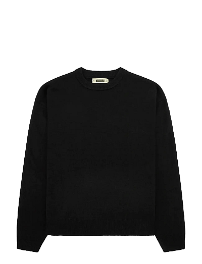 Woodbird WBKurt base Knit - Round Necks - BLACK / black