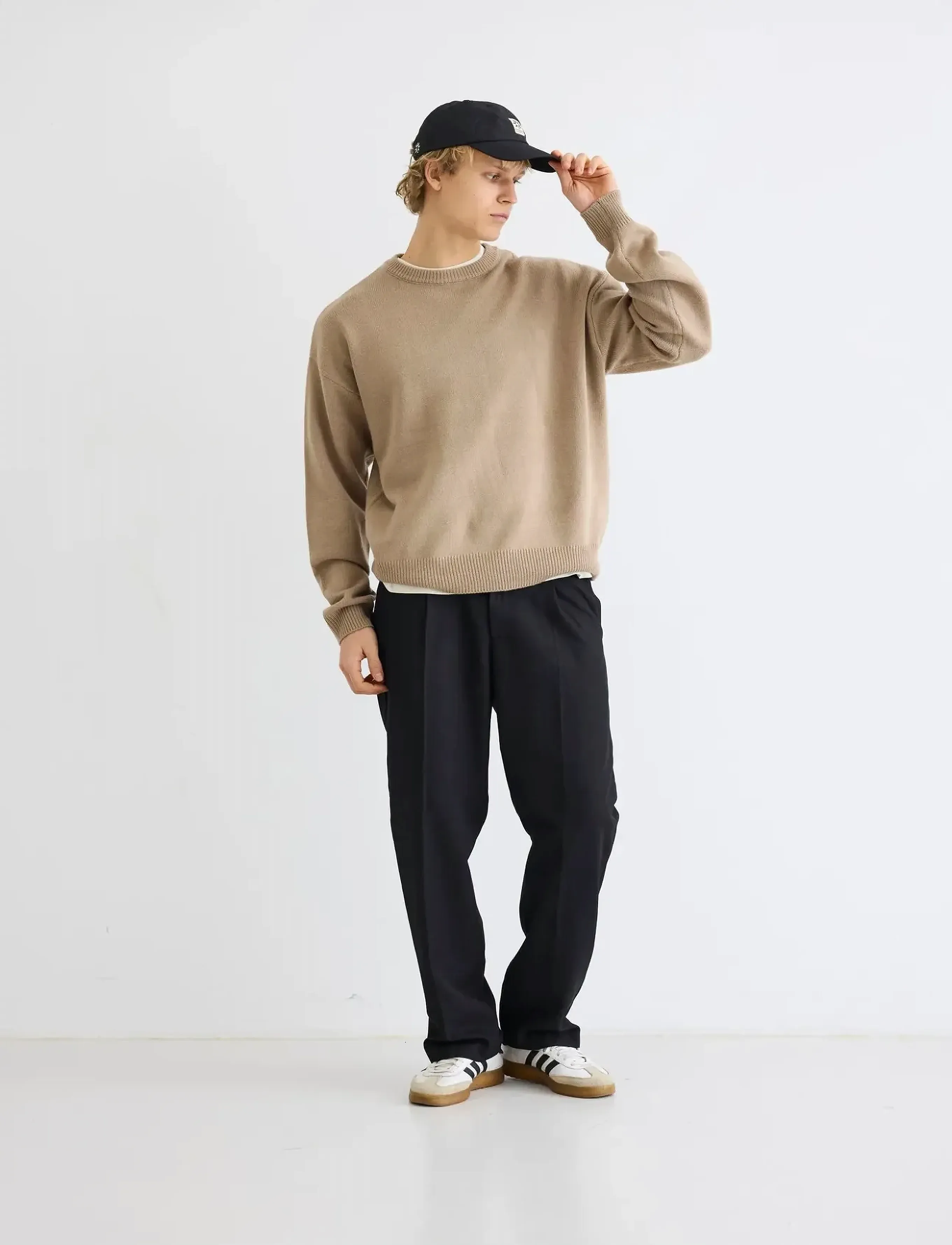 Woodbird - WBKurt base Knit - round necks - stone - 3