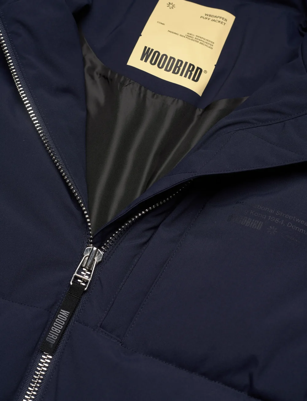 Woodbird - WBDapper Puff Jacket - talvejoped - navy - 2