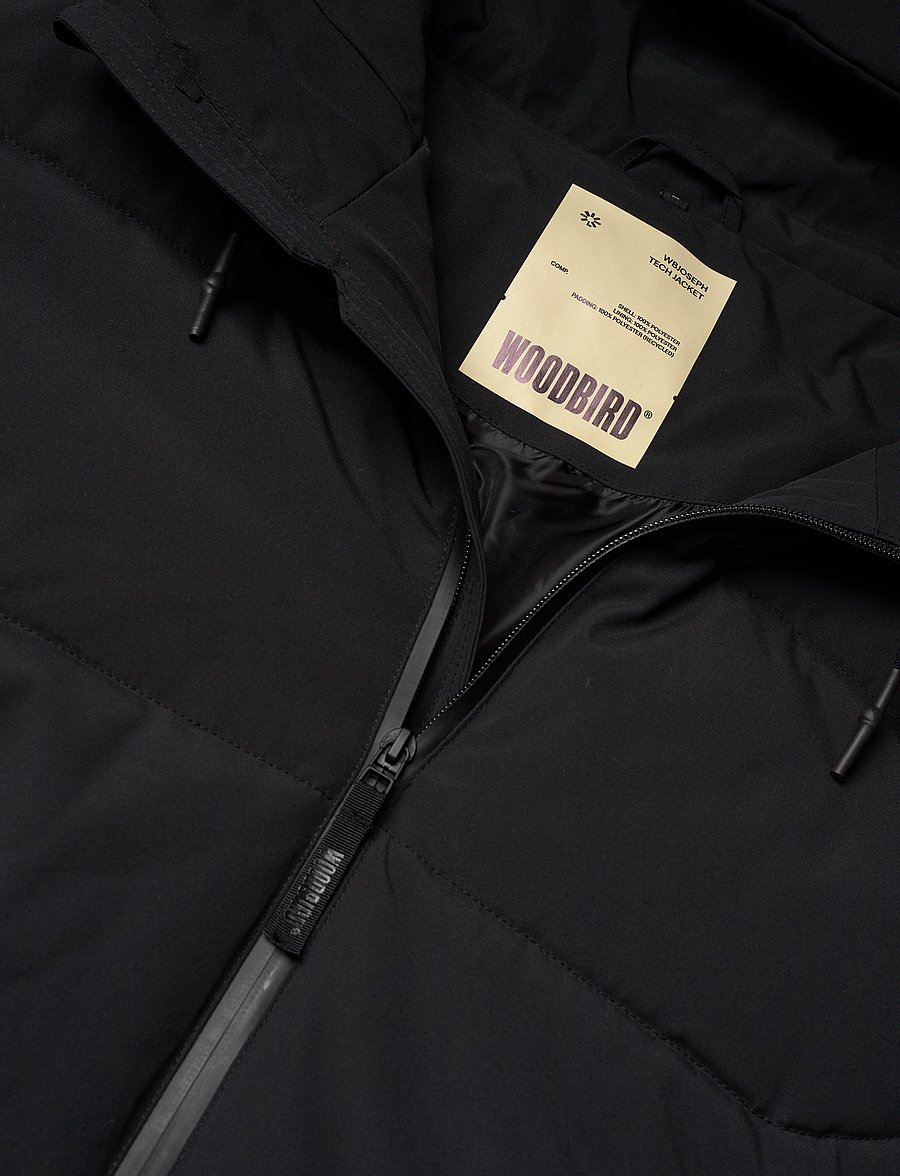 Woodbird - WBJoseph Tech Jacket - dúnjakkar - black - 2