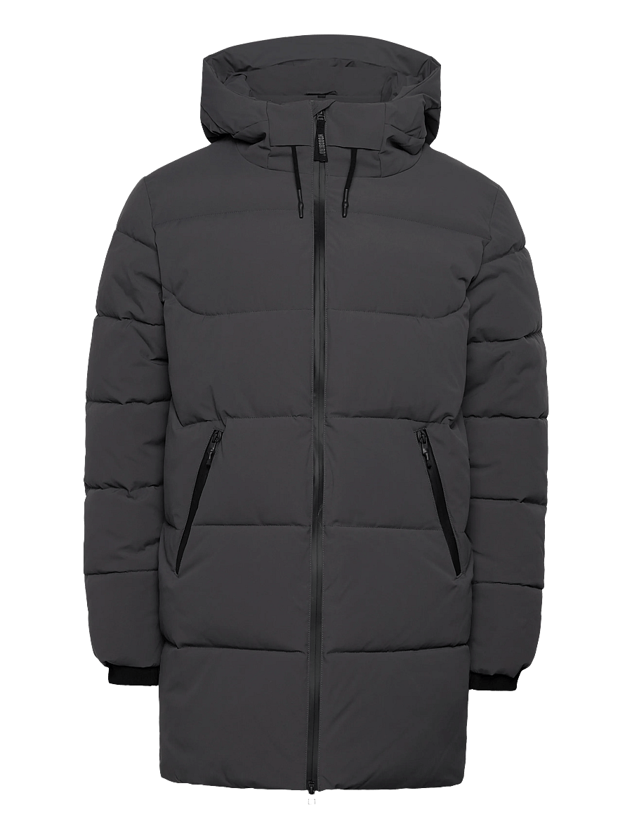 Woodbird - WBJoseph Tech Long Jacket - daunenjacken - antra grey - 0