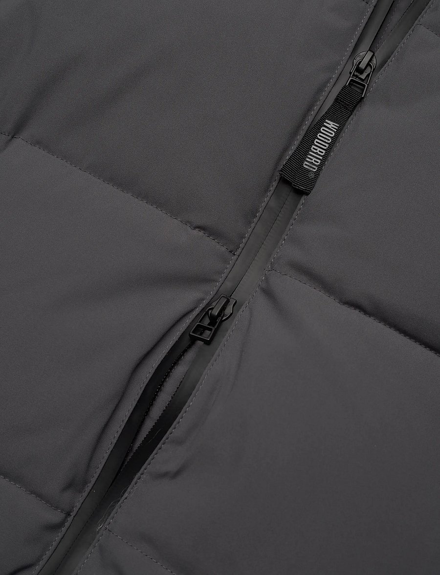 Woodbird - WBJoseph Tech Long Jacket - daunenjacken - antra grey - 3