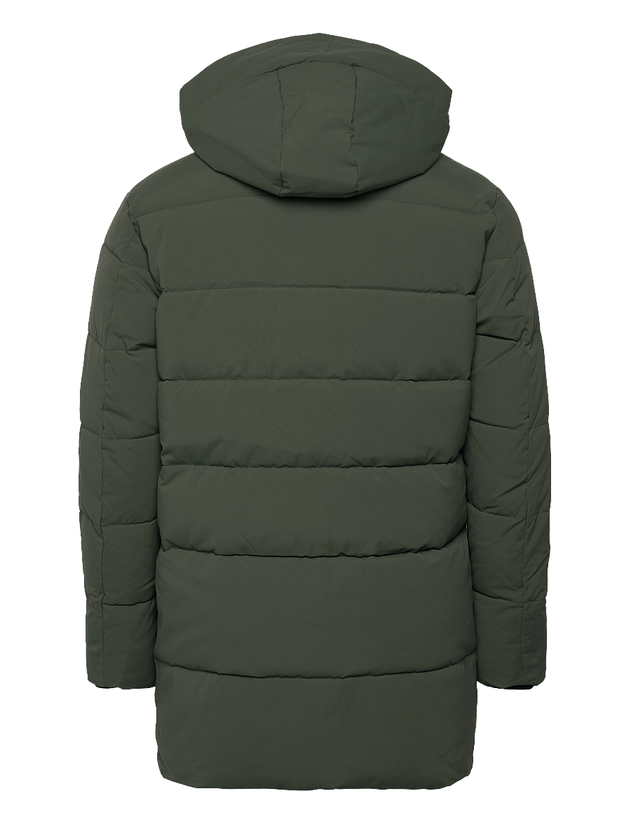 Woodbird - WBJoseph Tech Long Jacket - dunjakker - army - 1